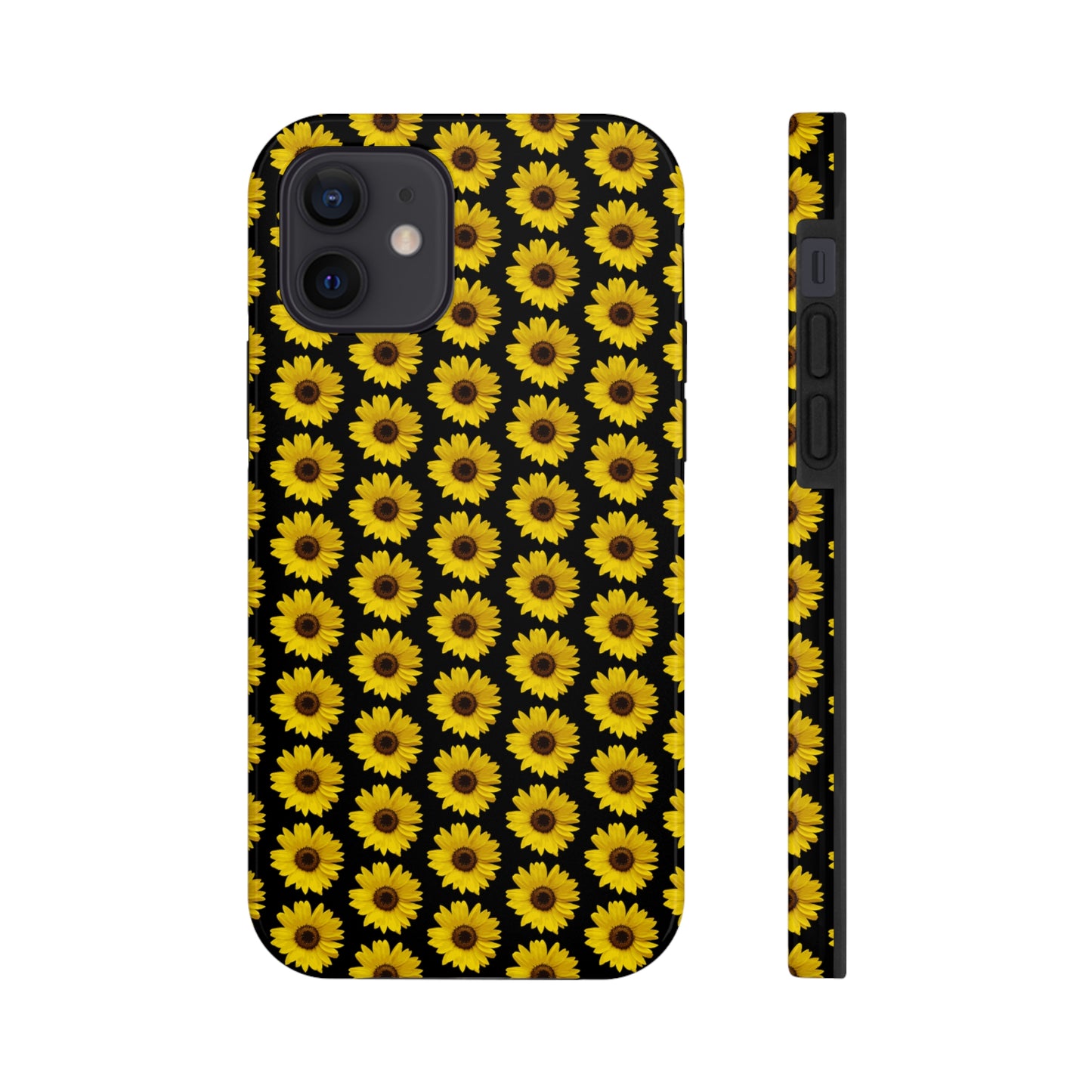 Sunflower Black Tough Phone Case