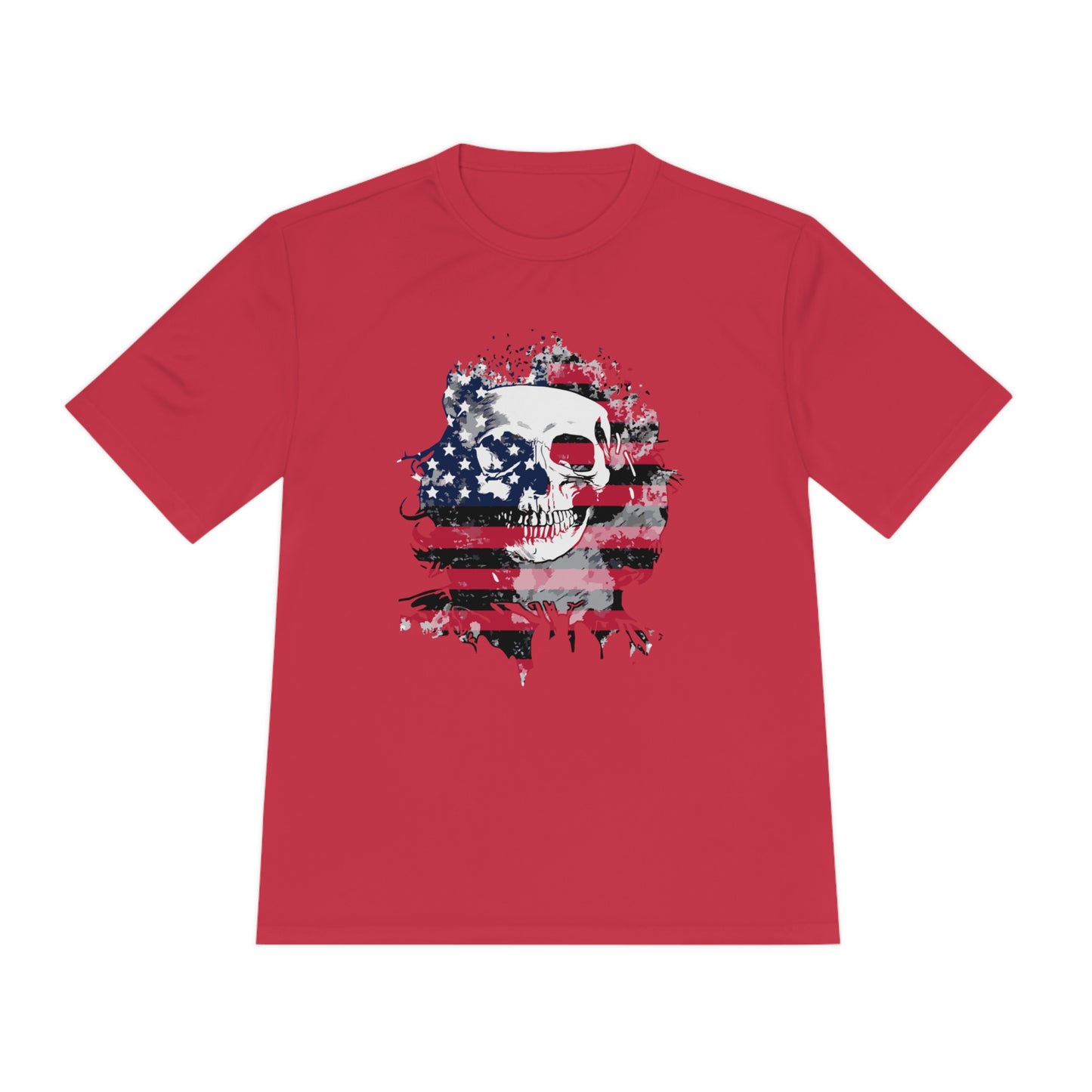 Skull and Flag Unisex Moisture Wicking Tee