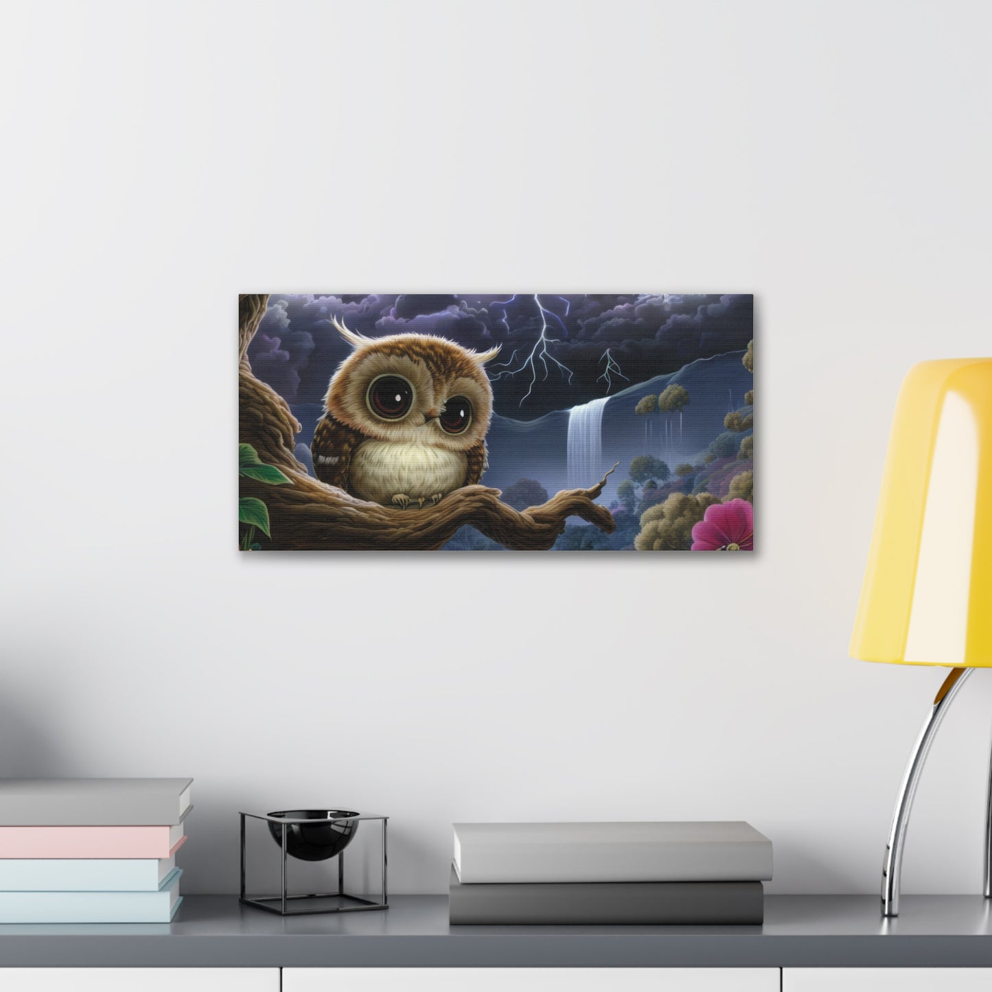 Rhode Island Owl - Canvas Wall Art