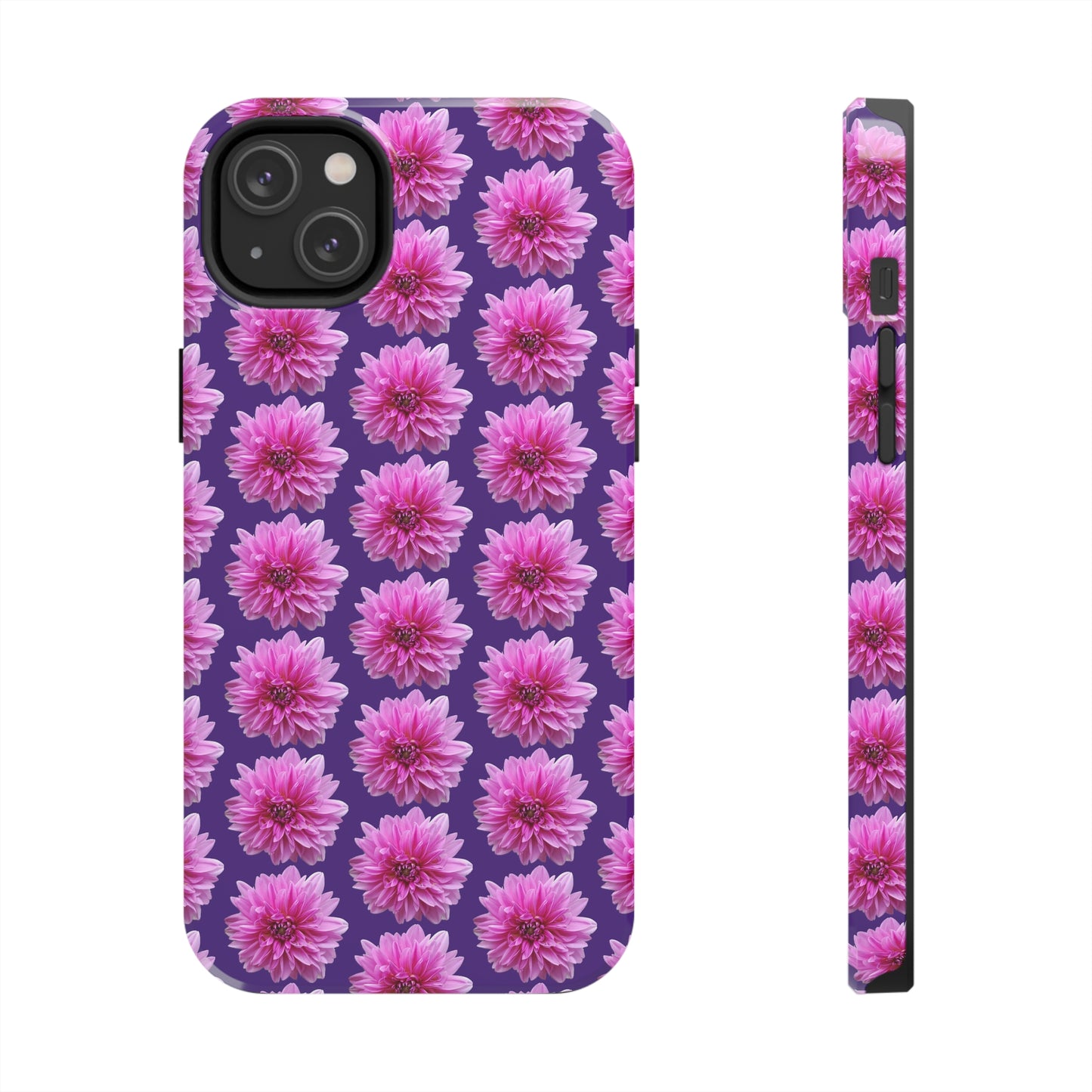 Pink Dahlia Purple Tough Phone Case