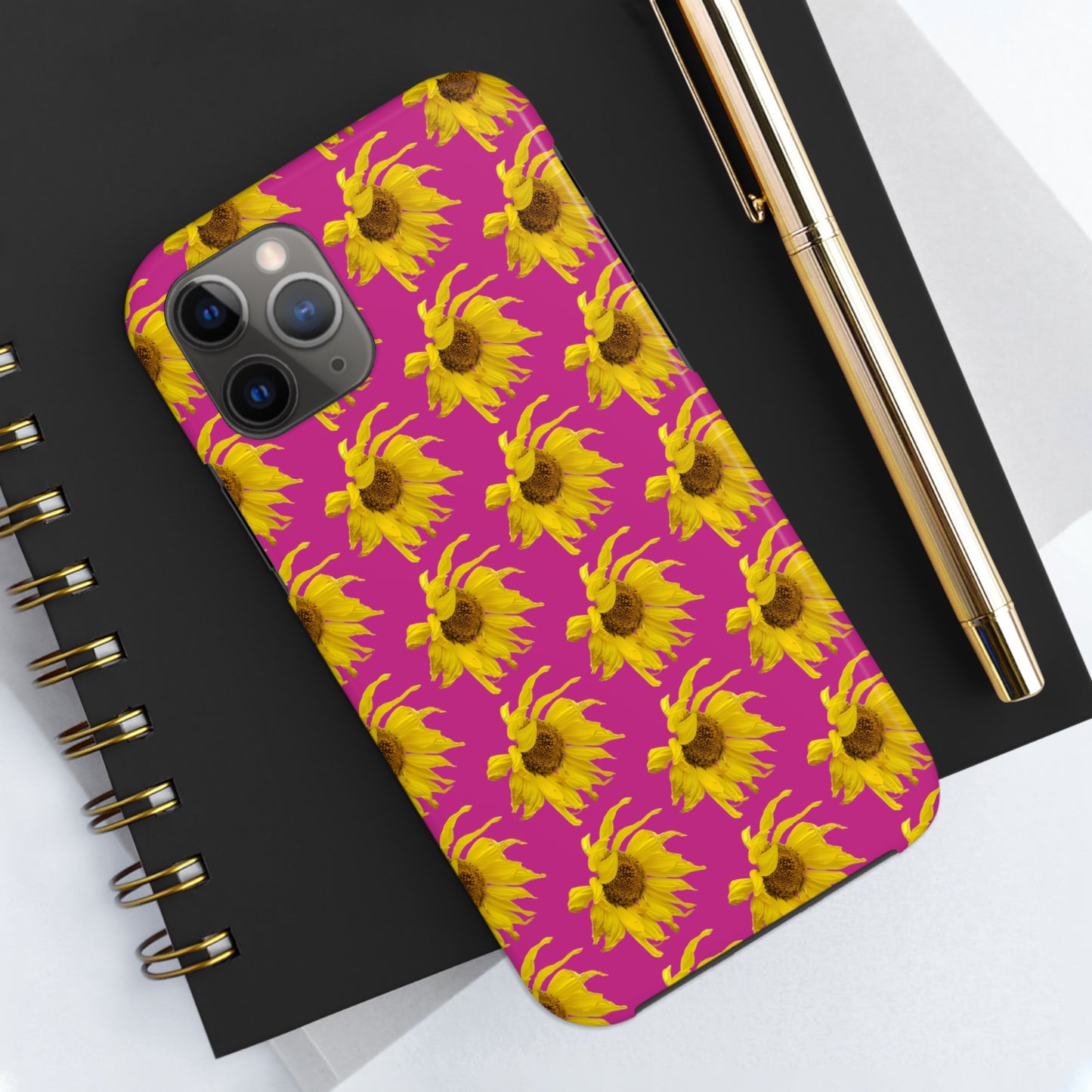 Fall Sunflower Pink Tough Phone Case