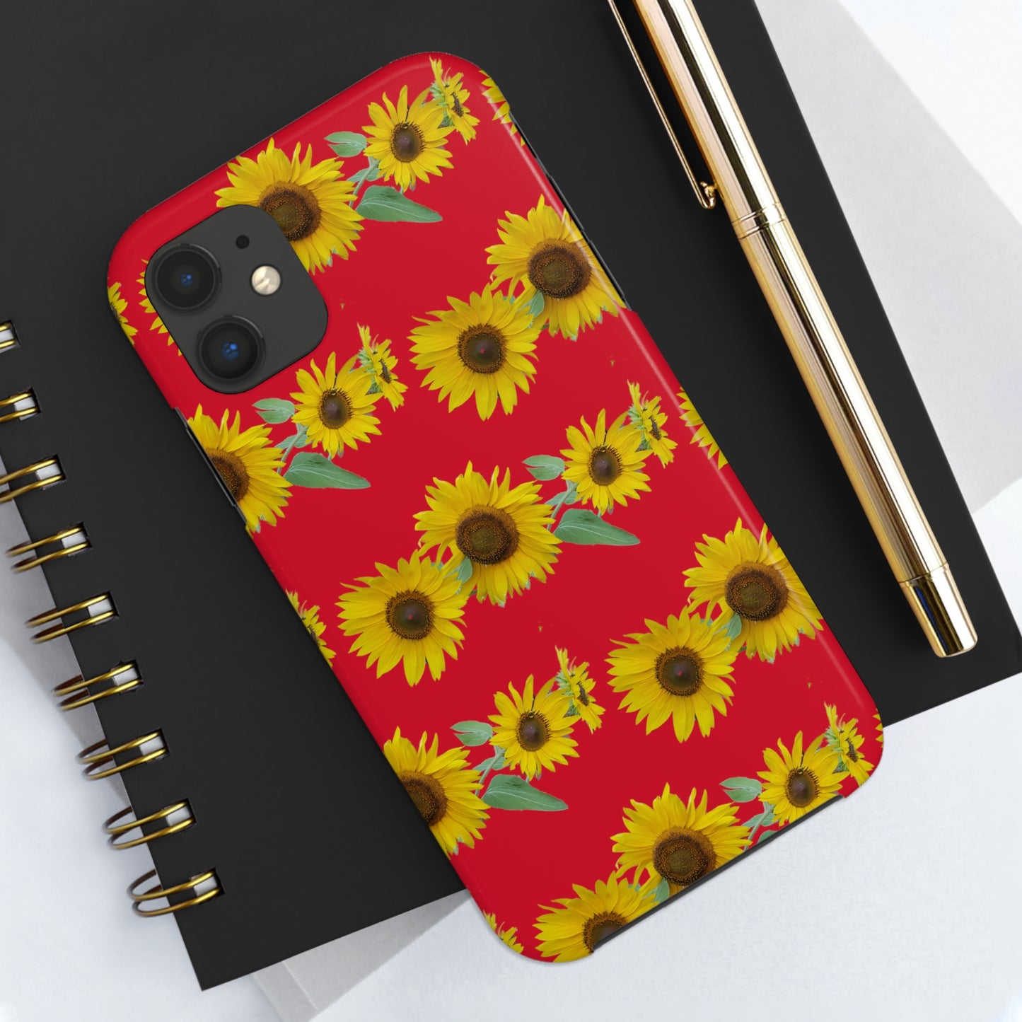 Sunflower Cluster RedTough Phone Case