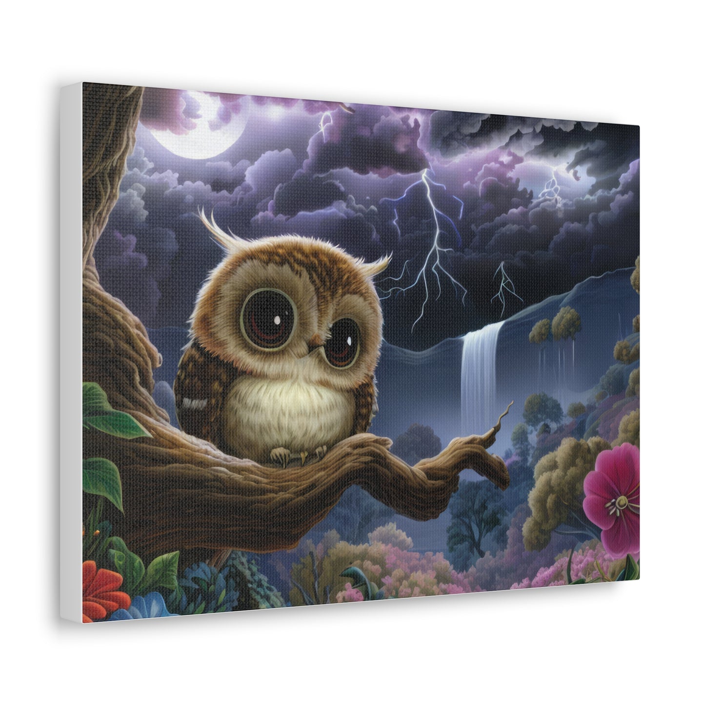 Rhode Island Owl - Canvas Wall Art