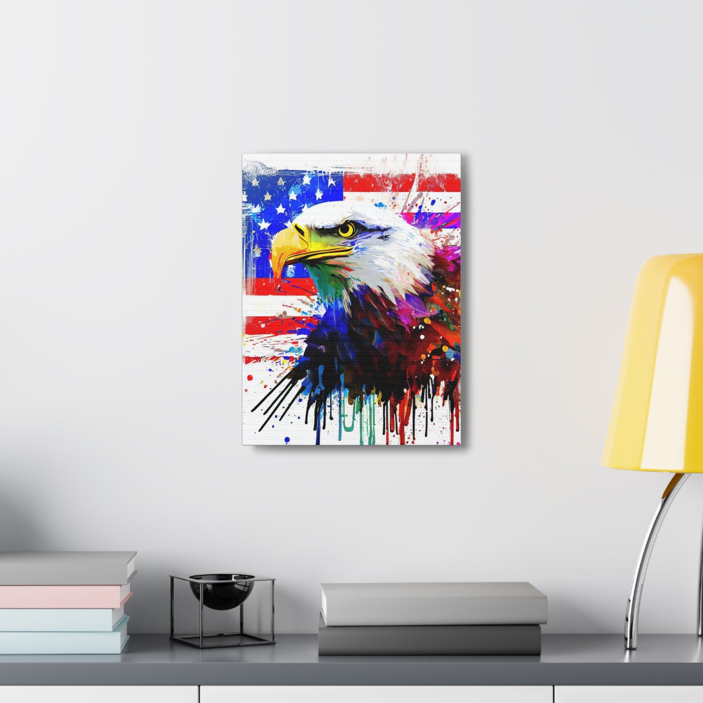 American Eagle Flag  - Canvas Wall Art