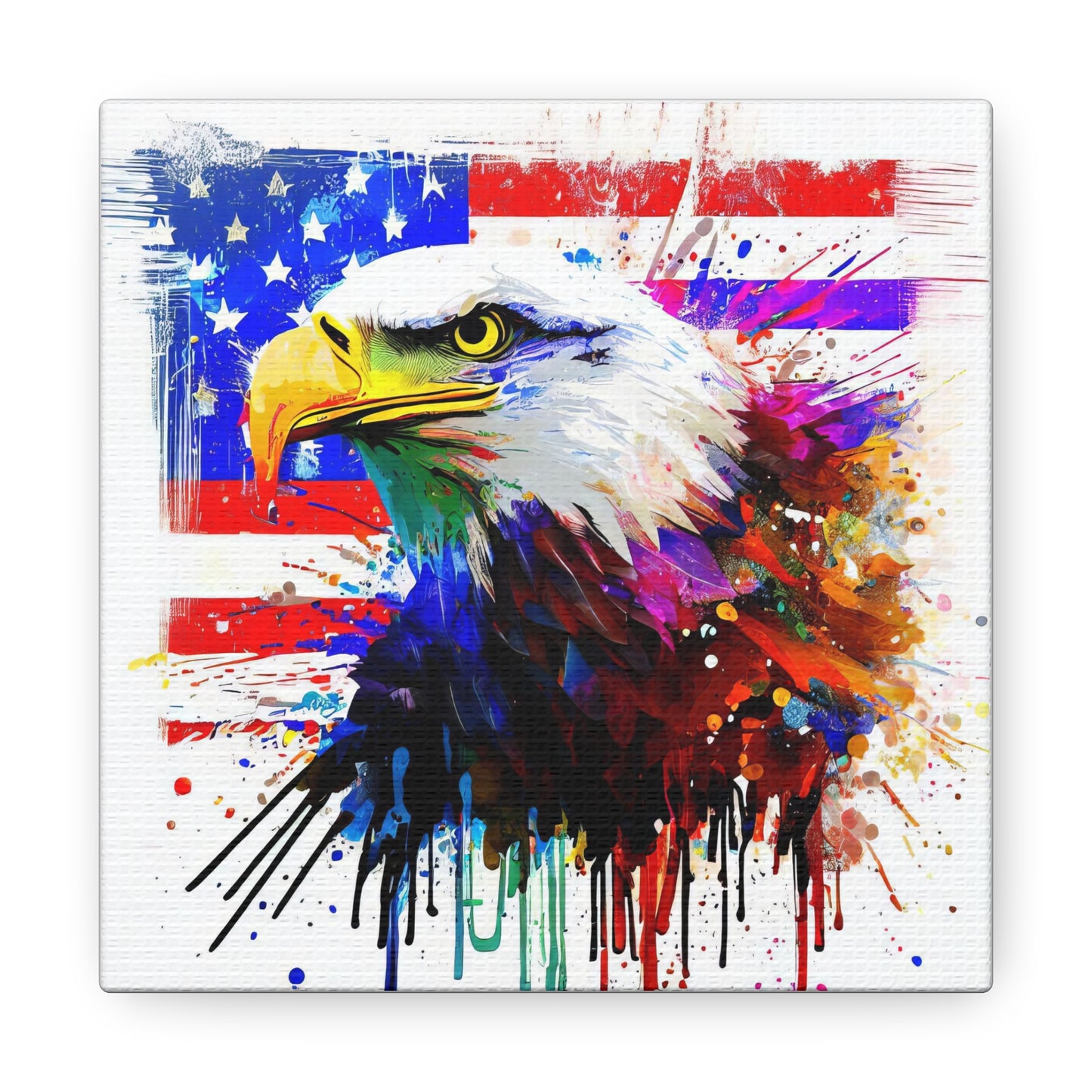 American Eagle Flag  - Canvas Wall Art