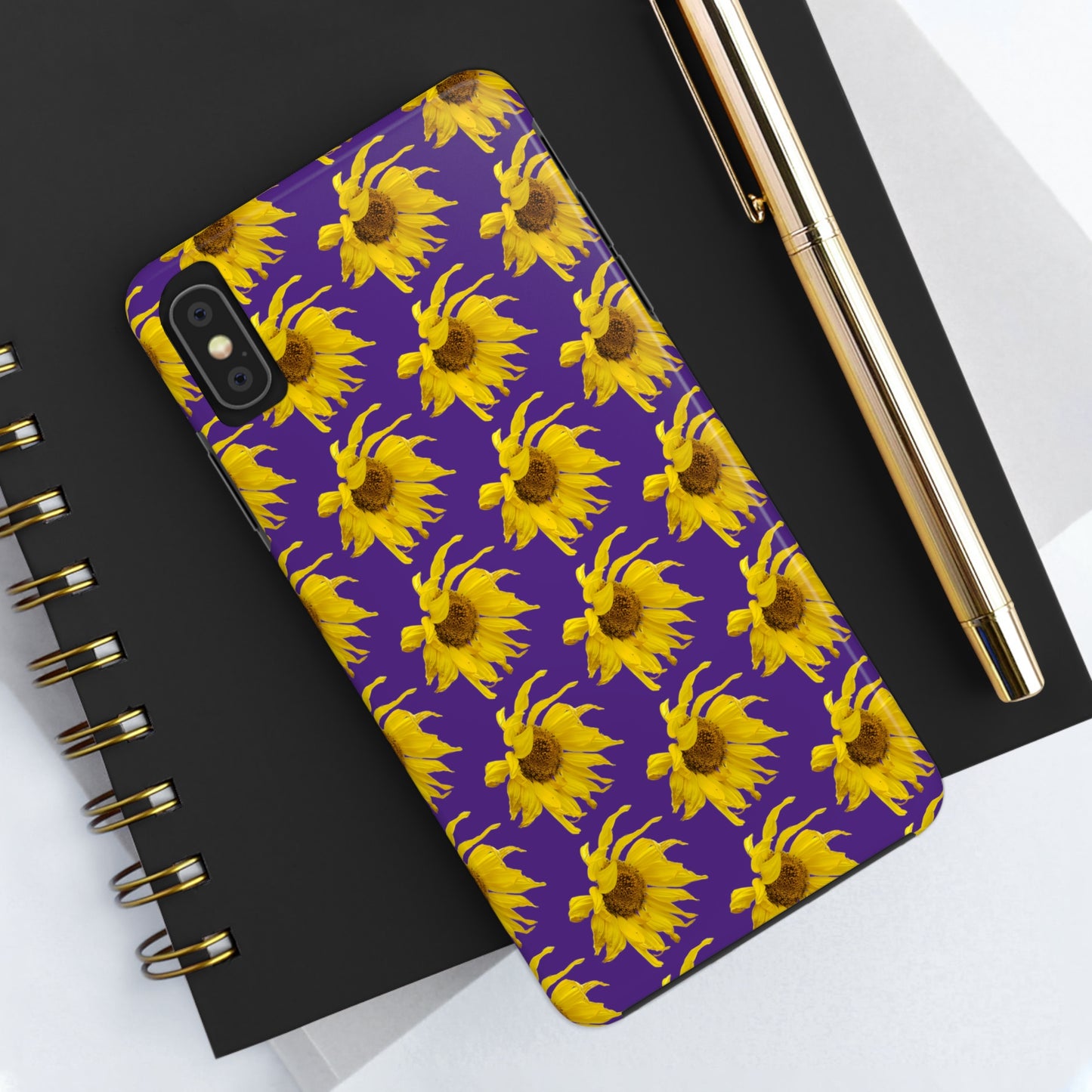 Fall Sunflower Purple Tough Phone Case