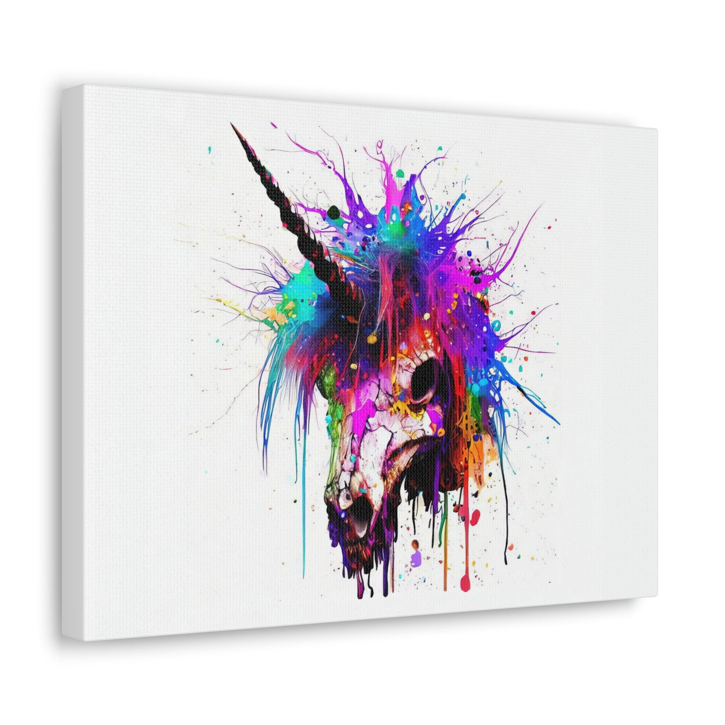 Unicorn Skull - Canvas Wall Art