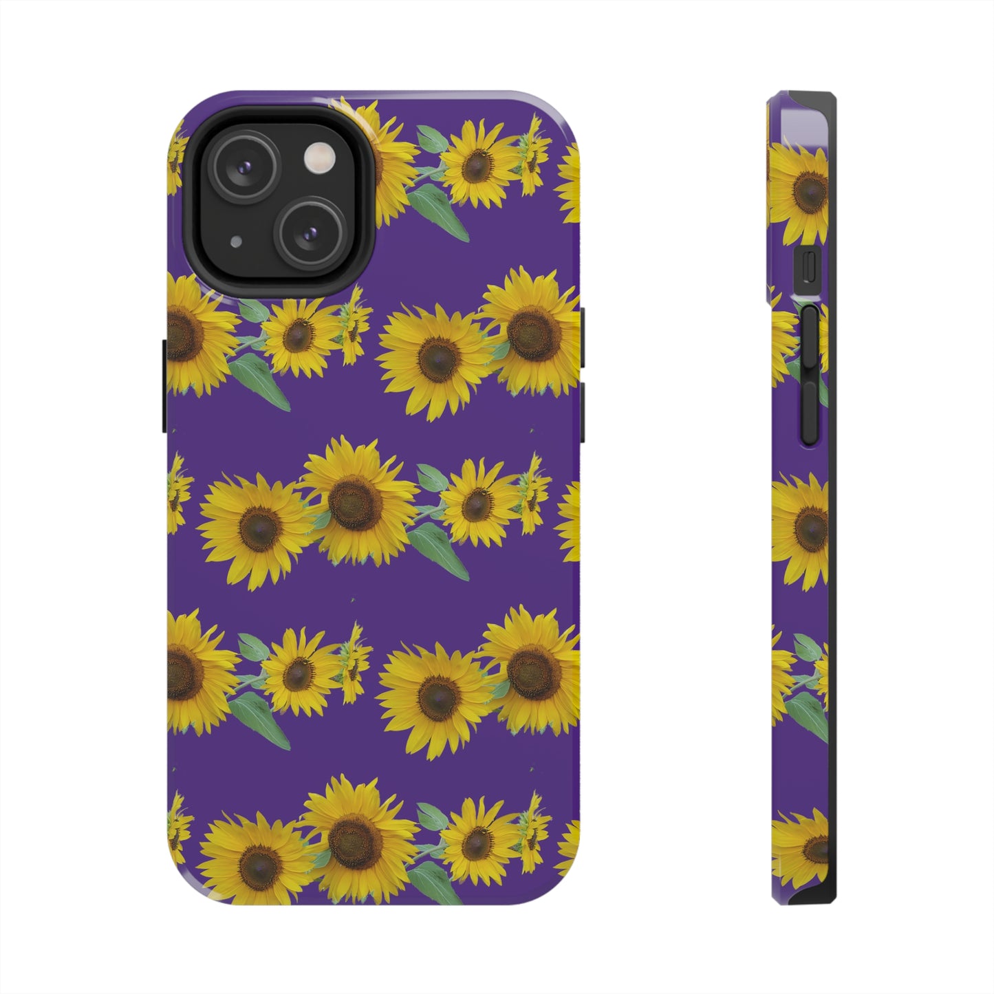 Sunflower Cluster Purple Tough Phone Case