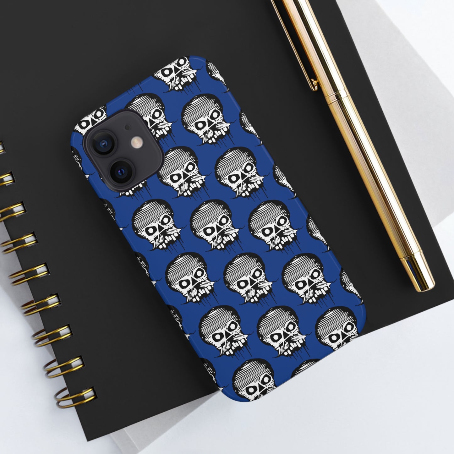 Skull Blue Tough Phone Case