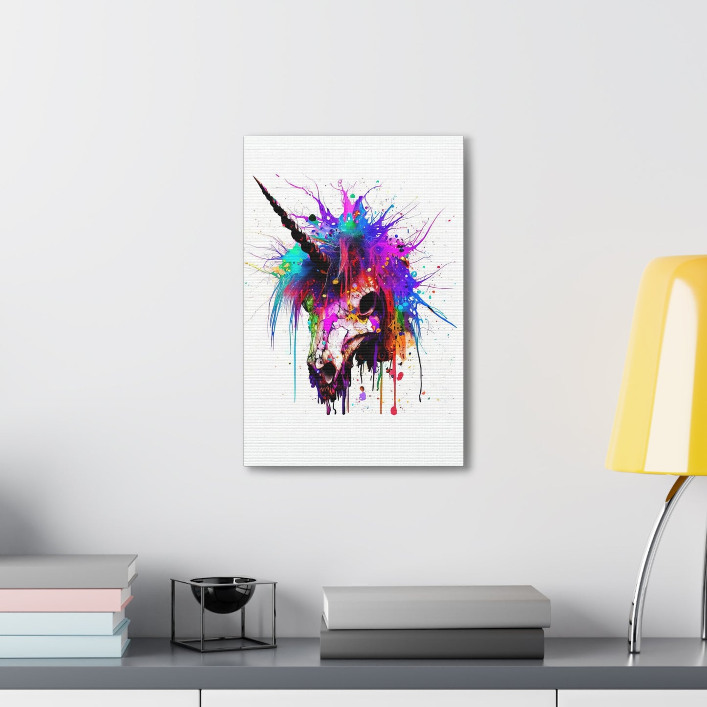 Unicorn Skull - Canvas Wall Art