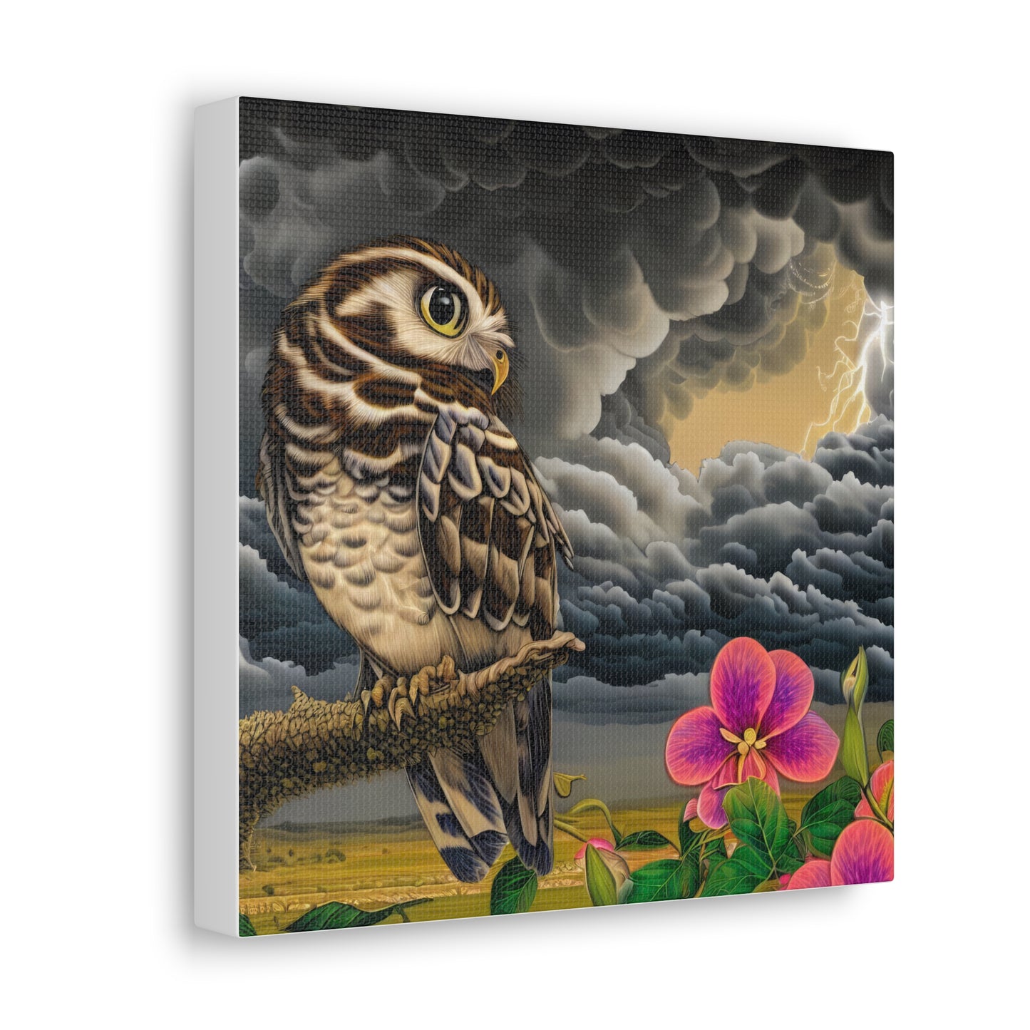 Hawaii Owl - Canvas Wall Art