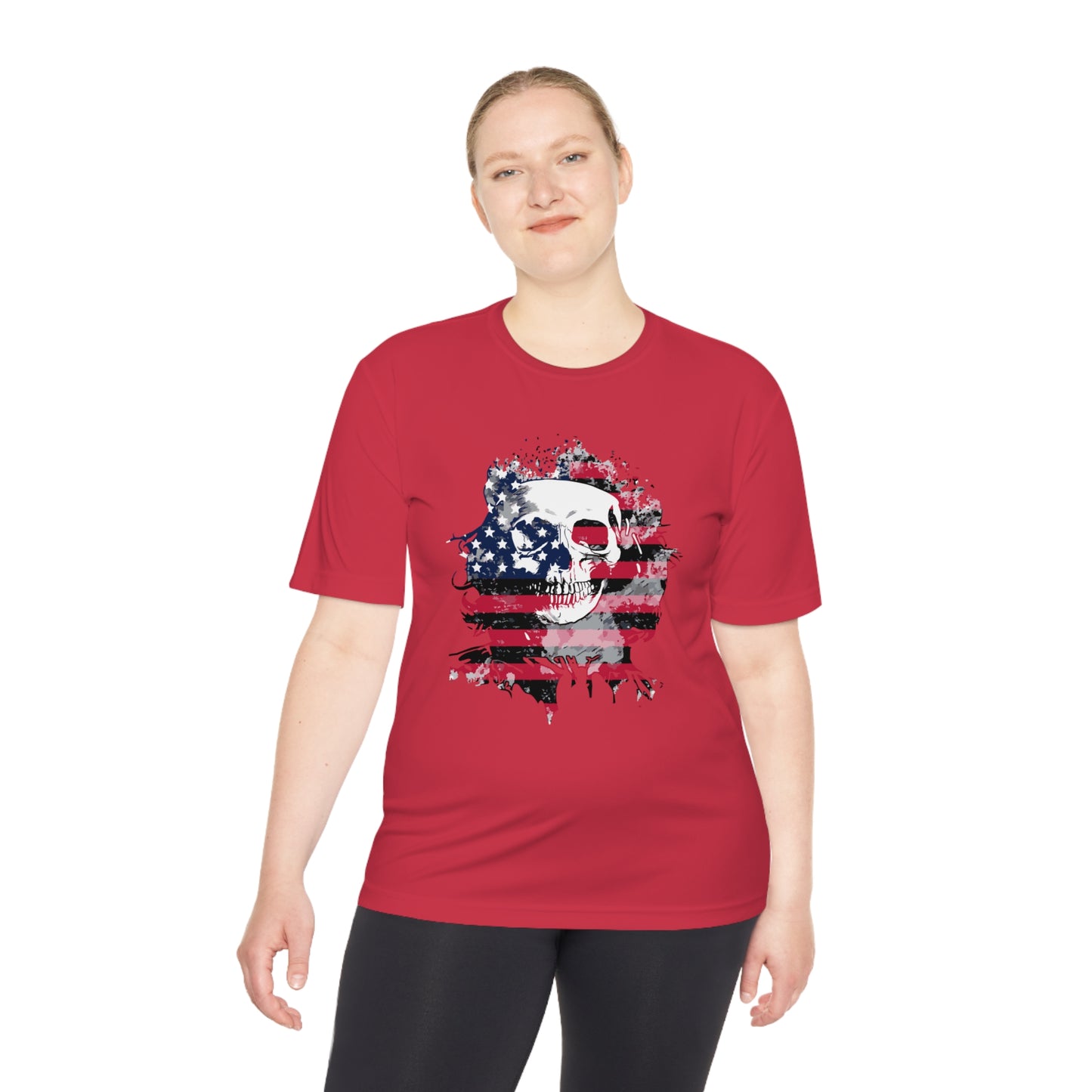 Skull and Flag Unisex Moisture Wicking Tee