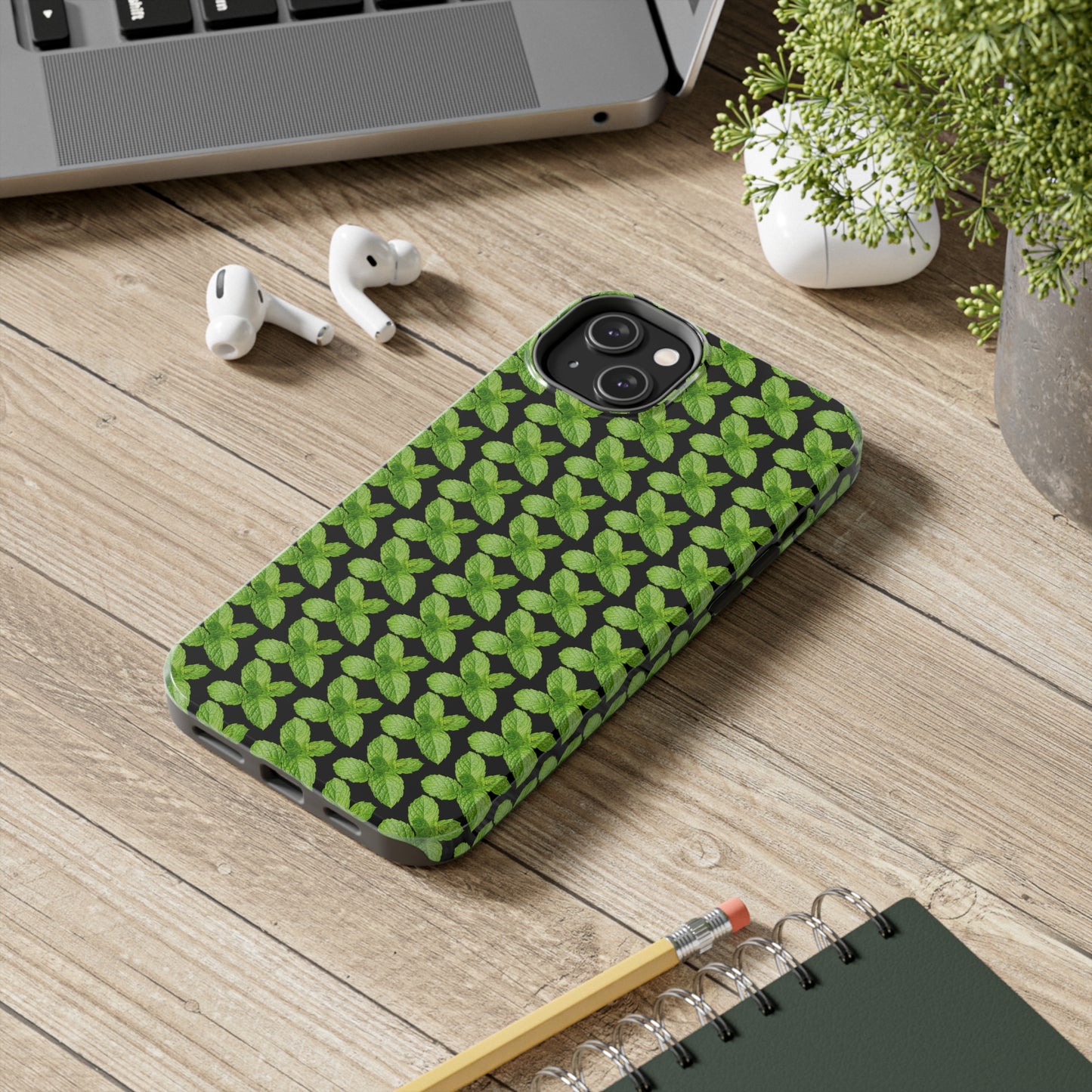 Mint Black Tough Phone Case