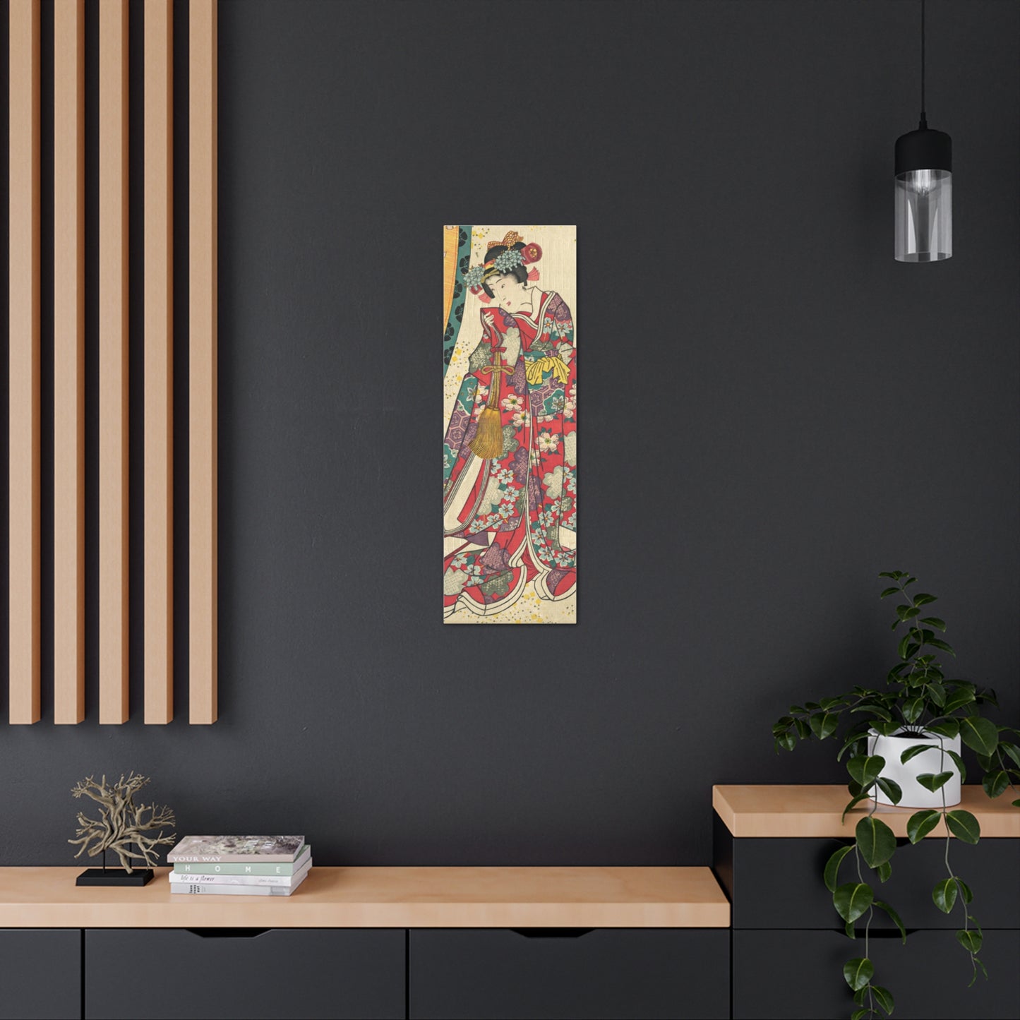 Utagawa Kunisada - Parody of the Third Princess and Kashiwagi Wall Art