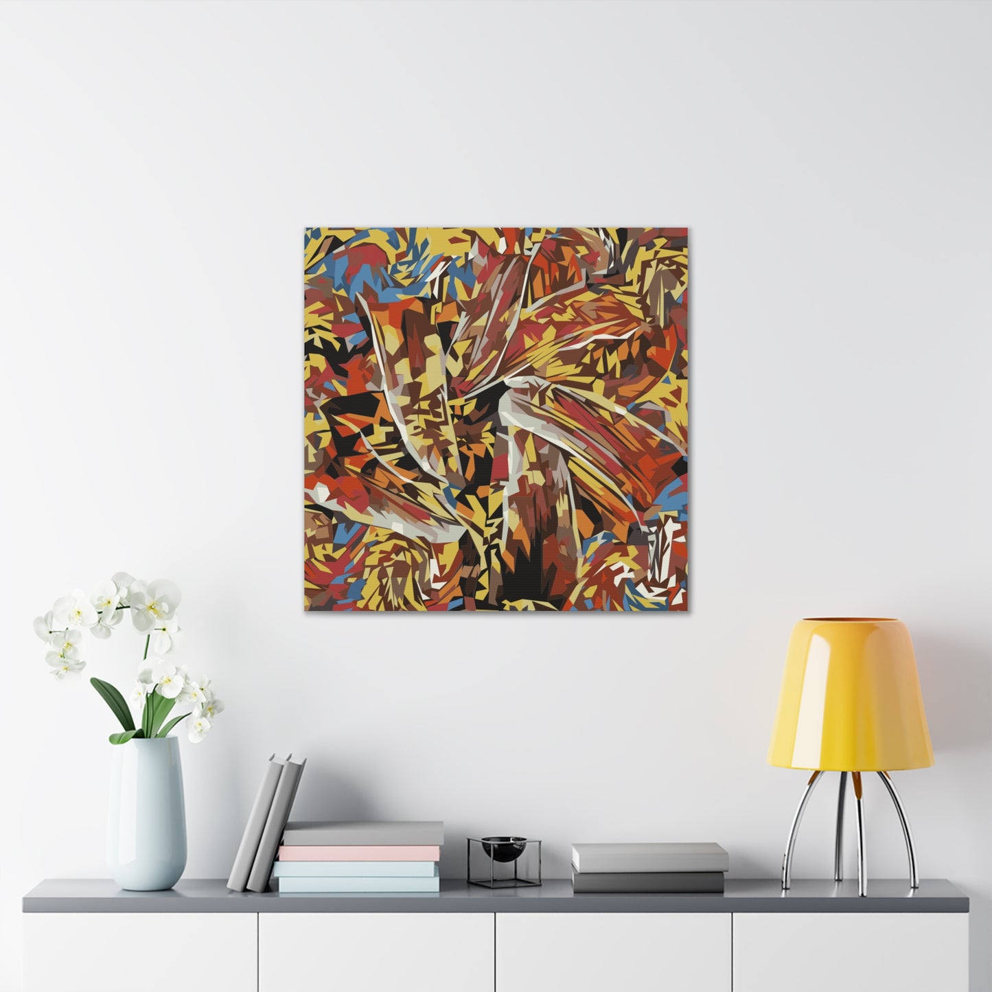 Abstract Floral Fiesta Canvas Gallery Wraps