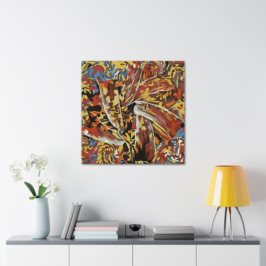 Abstract Floral Fiesta Canvas Gallery Wraps