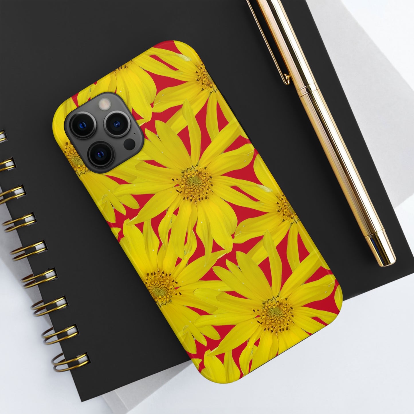 Big Sunflower Red Tough Phone Case