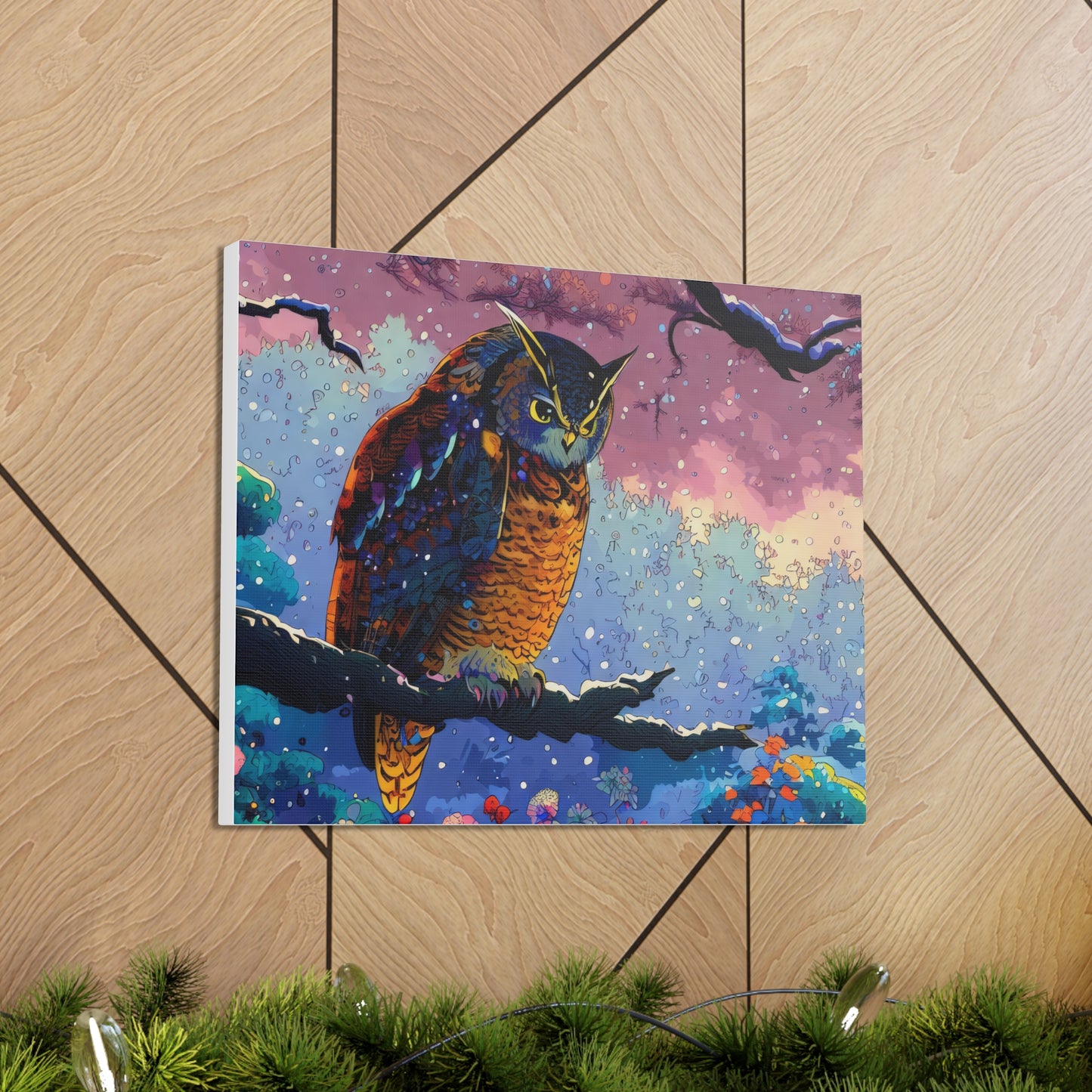 New Mexico Owl  - Canvas Wall Art