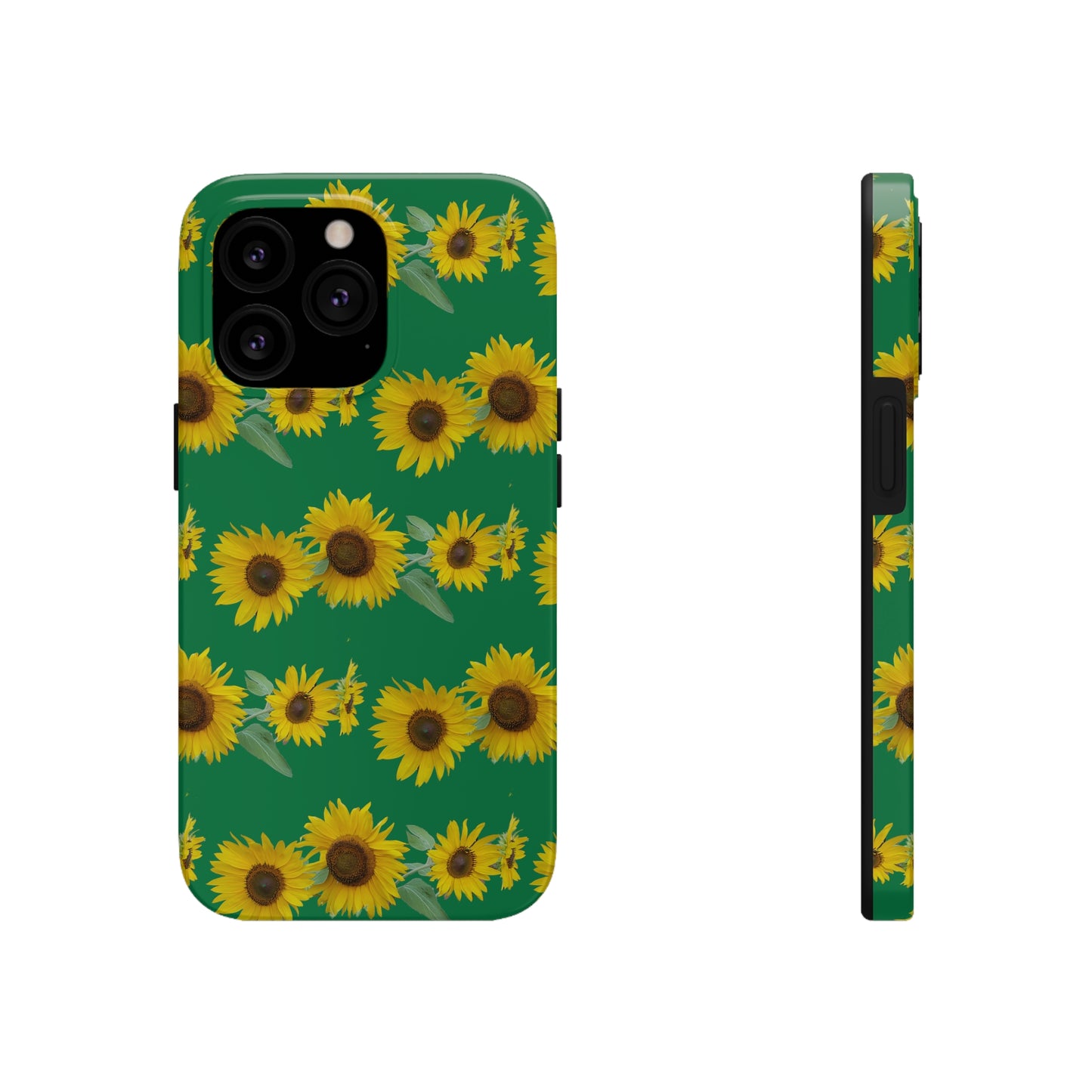 Sunflower Cluster Green Tough Phone Case