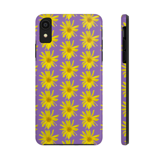 Wild Sunflower Purple Tough Phone Case