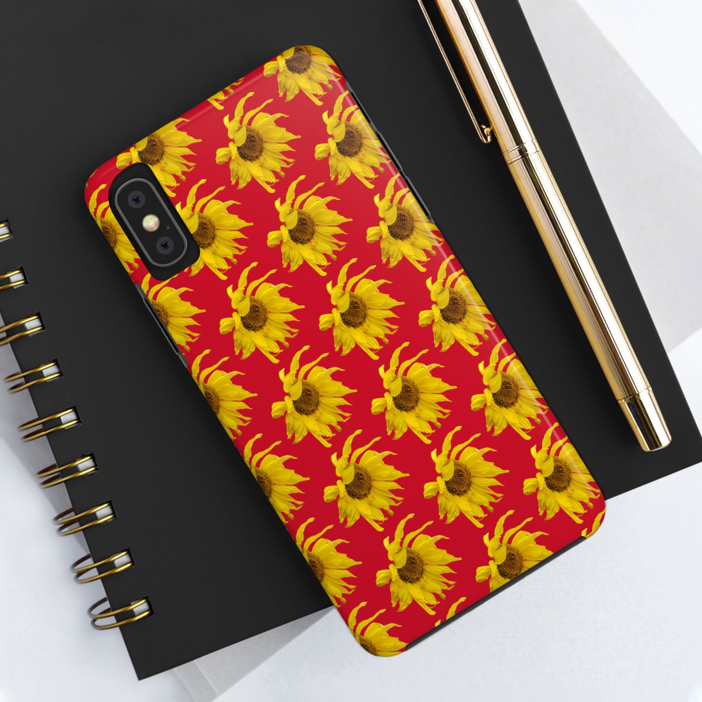 Fall Sunflower Red Tough Phone Case