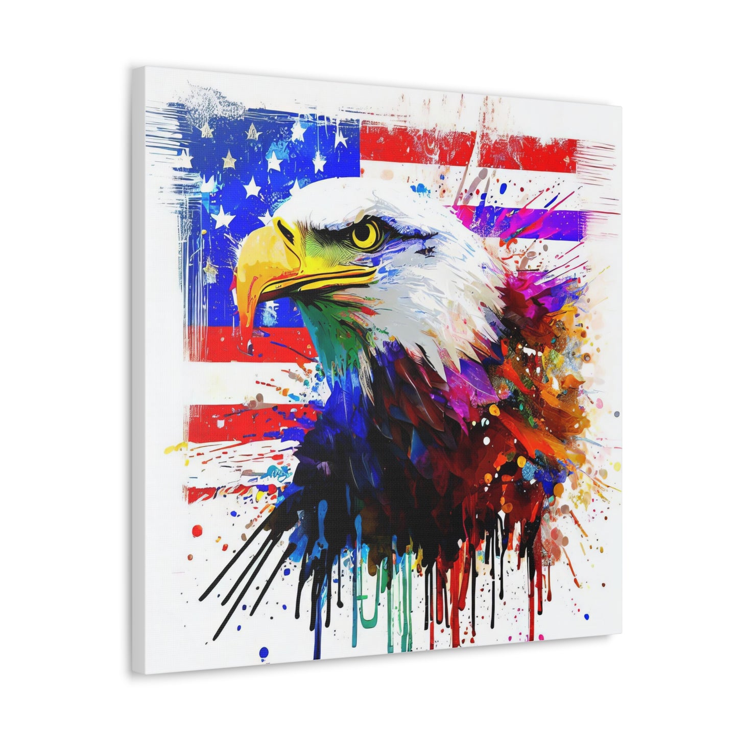 American Eagle Flag  - Canvas Wall Art