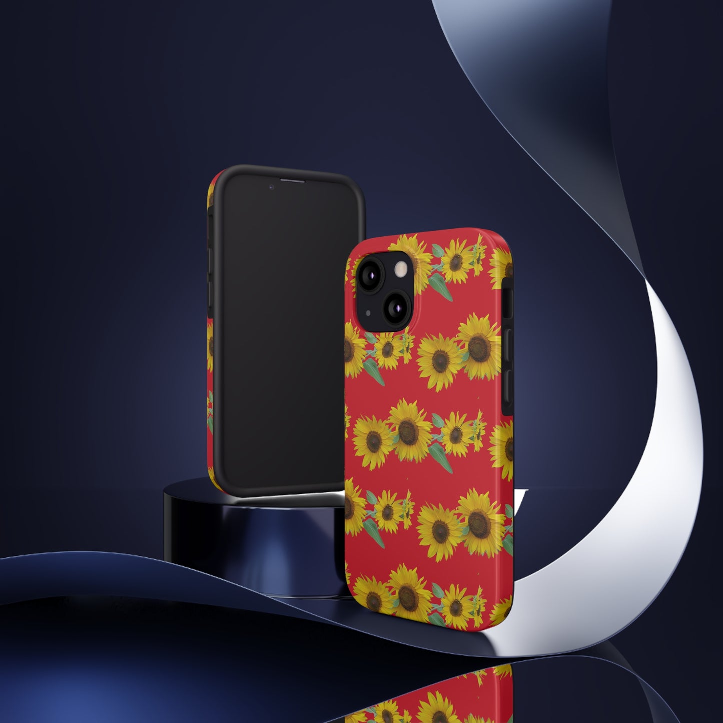 Sunflower Cluster RedTough Phone Case