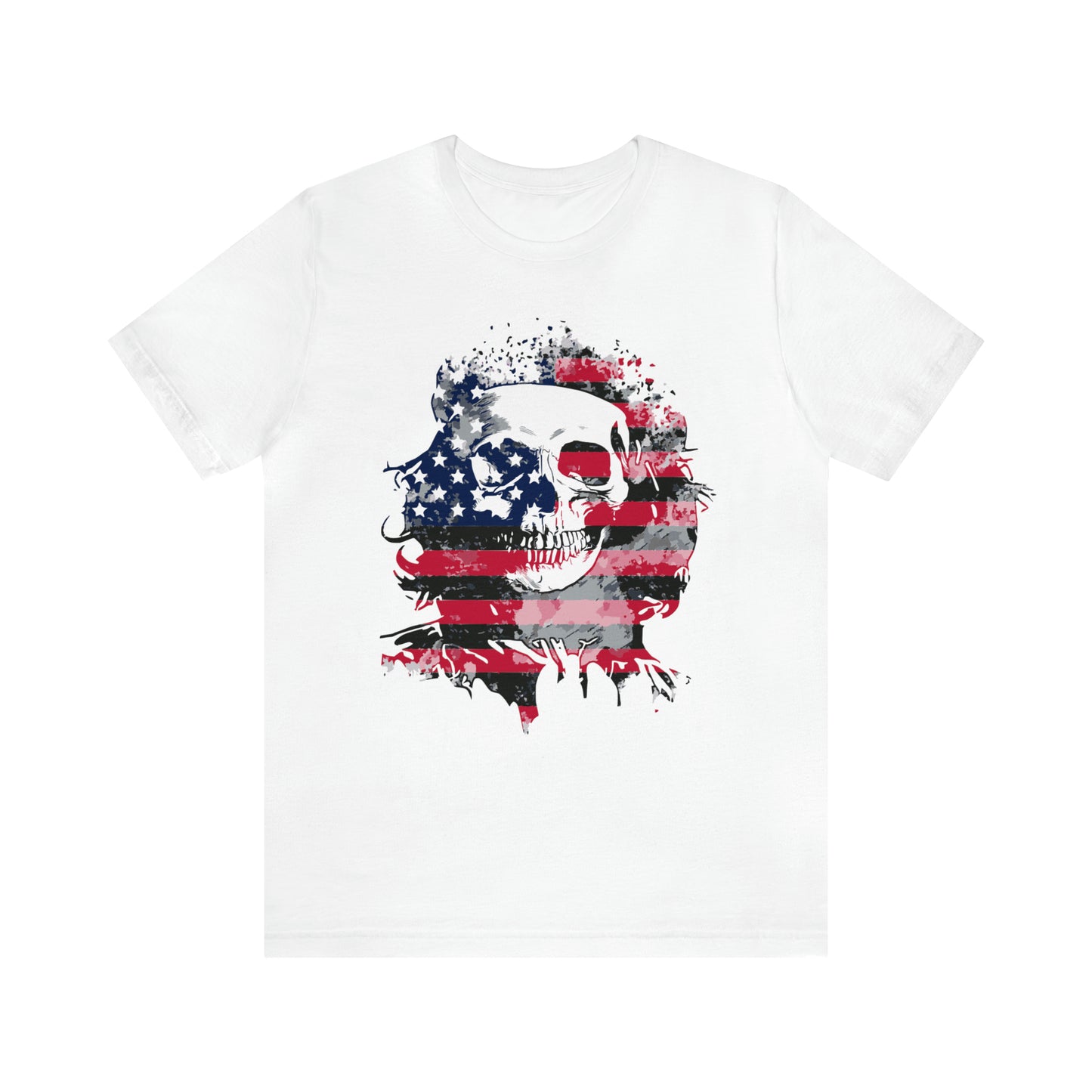 Skull and Flag Unisex Jersey Short Sleeve Tee