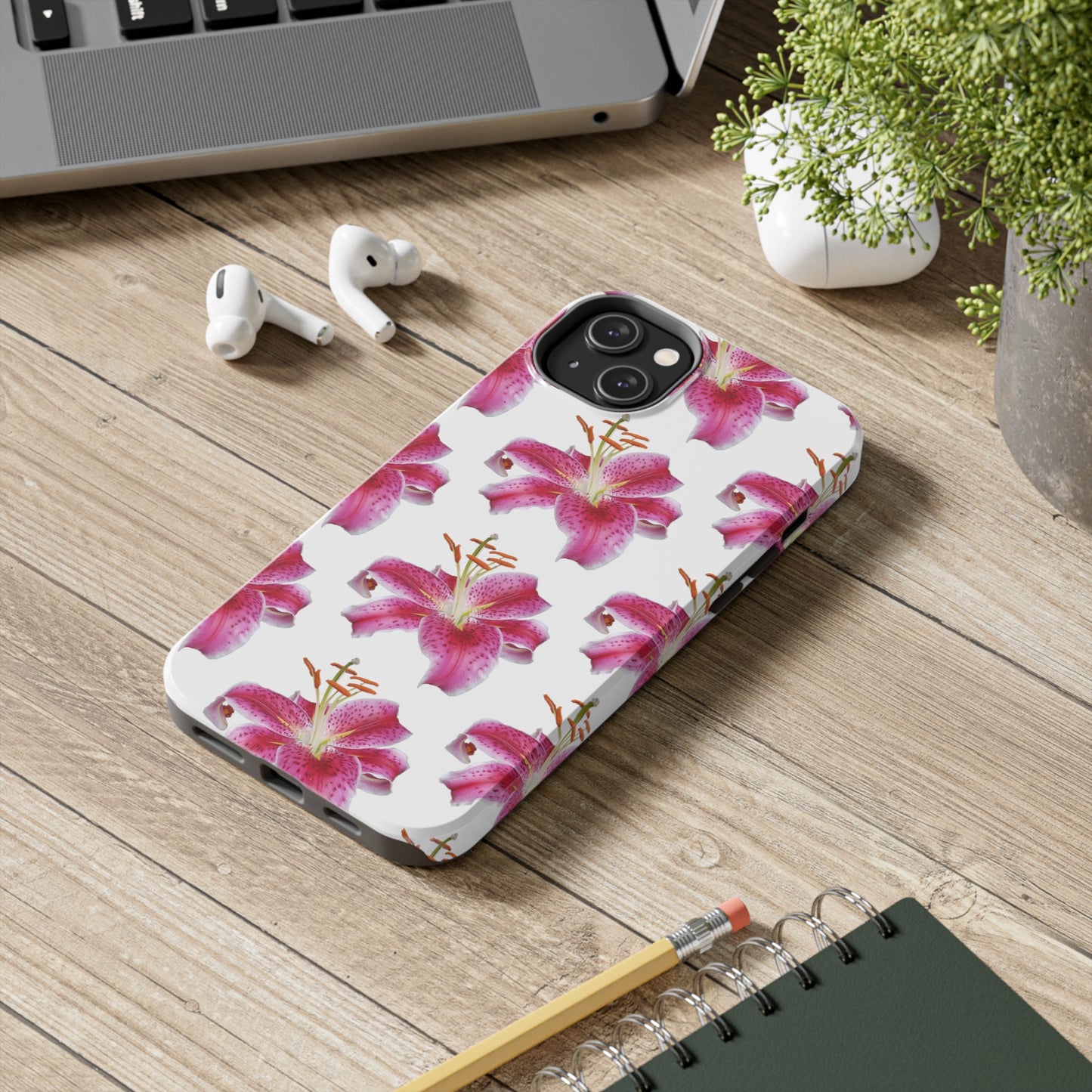 Stargazer Lily White Tough Phone Case