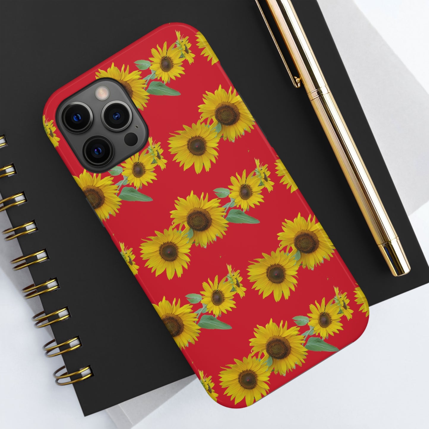 Sunflower Cluster RedTough Phone Case