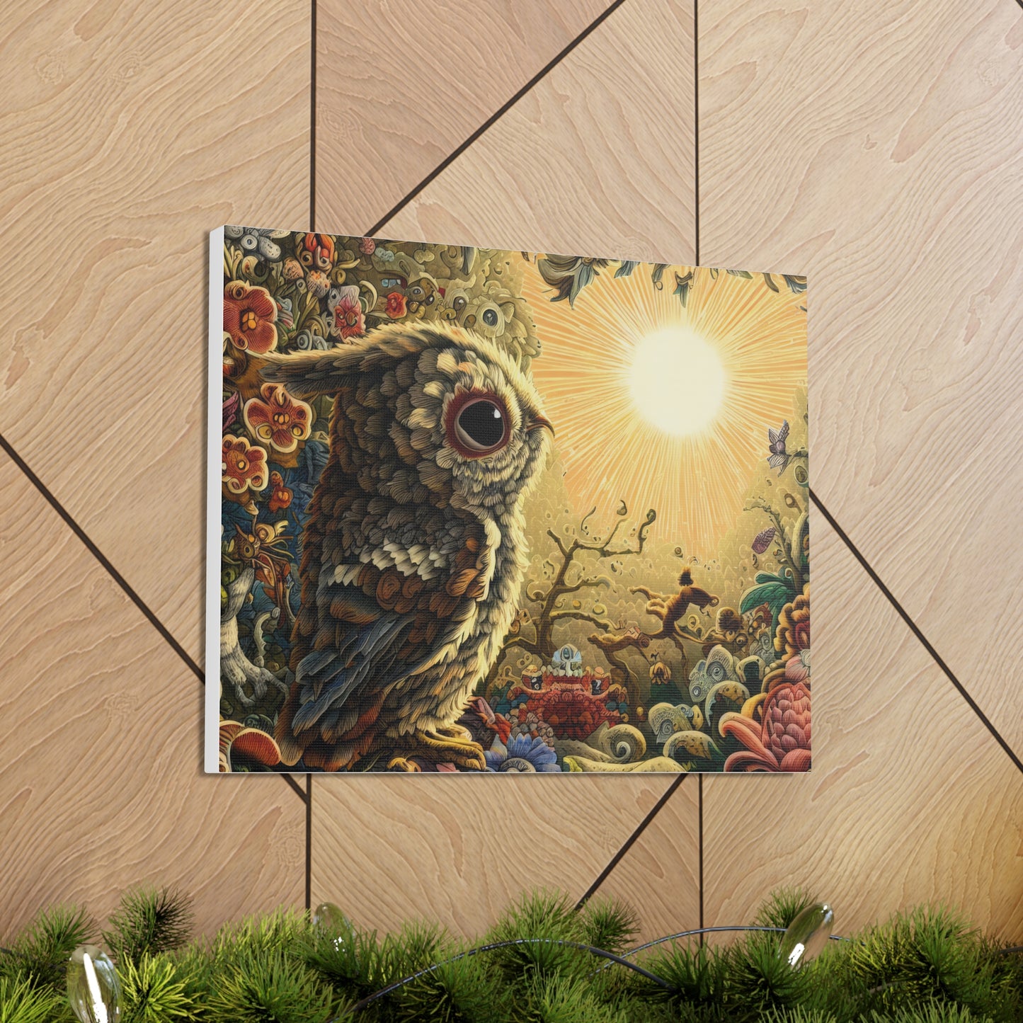 North Carolina Owl - Canvas Wall Art