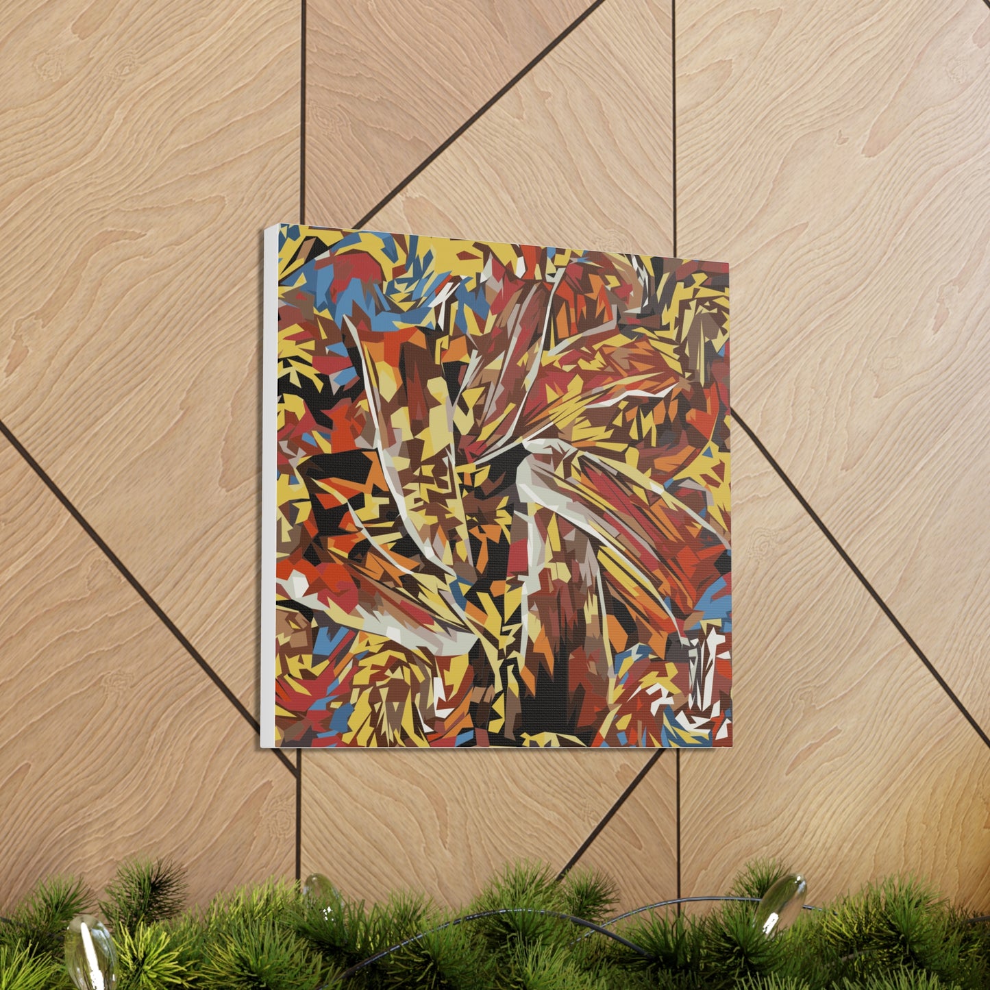 Abstract Floral Fiesta Canvas Gallery Wraps