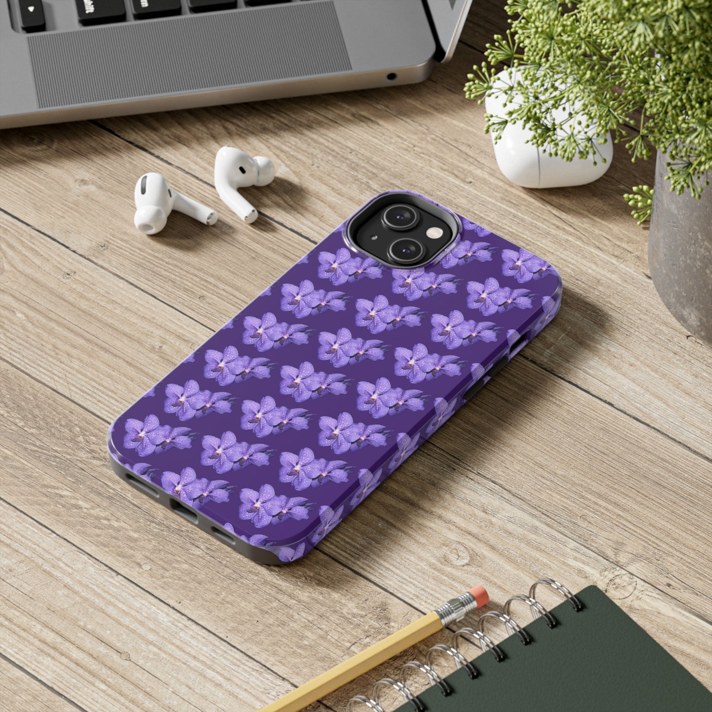 Blue Orchid Purple Tough Phone Case