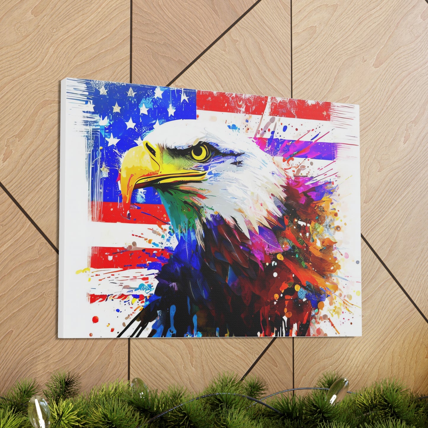 American Eagle Flag  - Canvas Wall Art