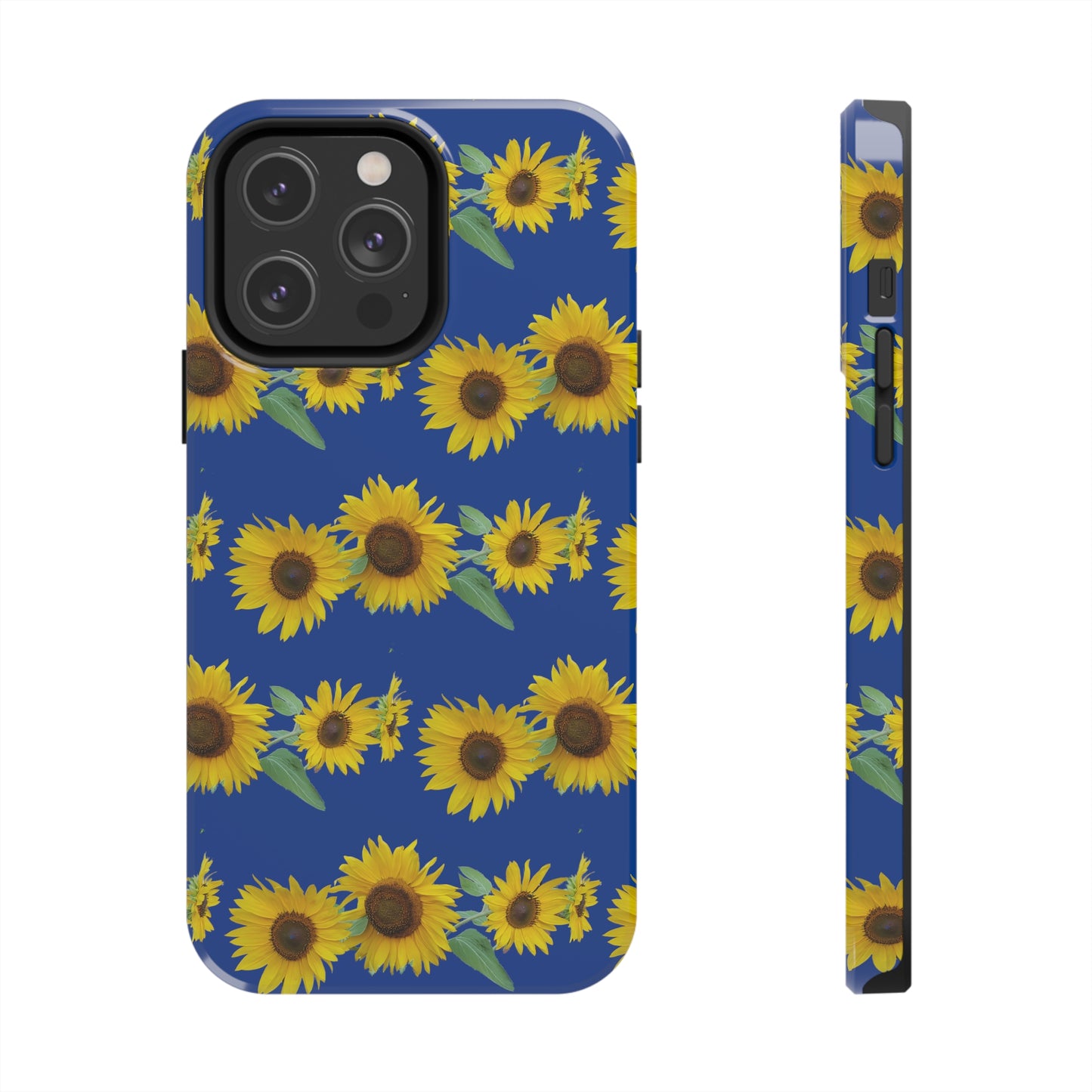 Sunflower Cluster Blue Tough Phone Case