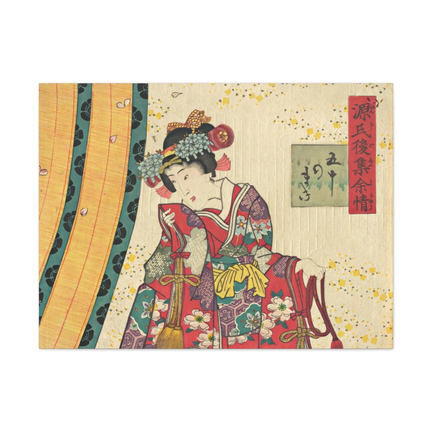 Utagawa Kunisada - Parody of the Third Princess and Kashiwagi Wall Art