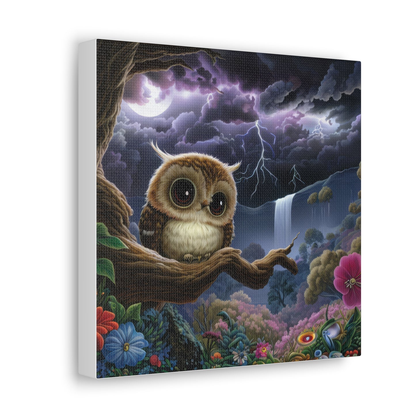 Rhode Island Owl - Canvas Wall Art