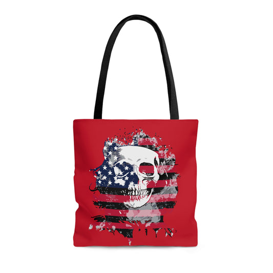 Skull and Flag Tote Bag
