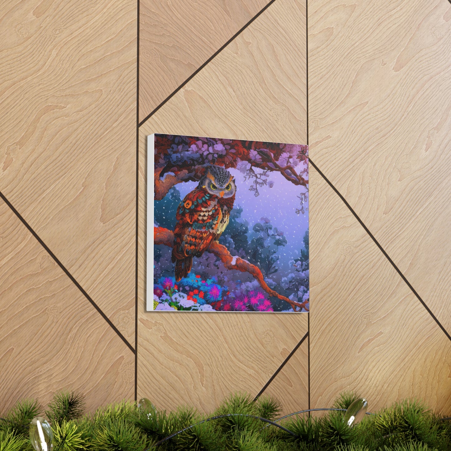 Wyoming Owl  - Canvas Wall Art