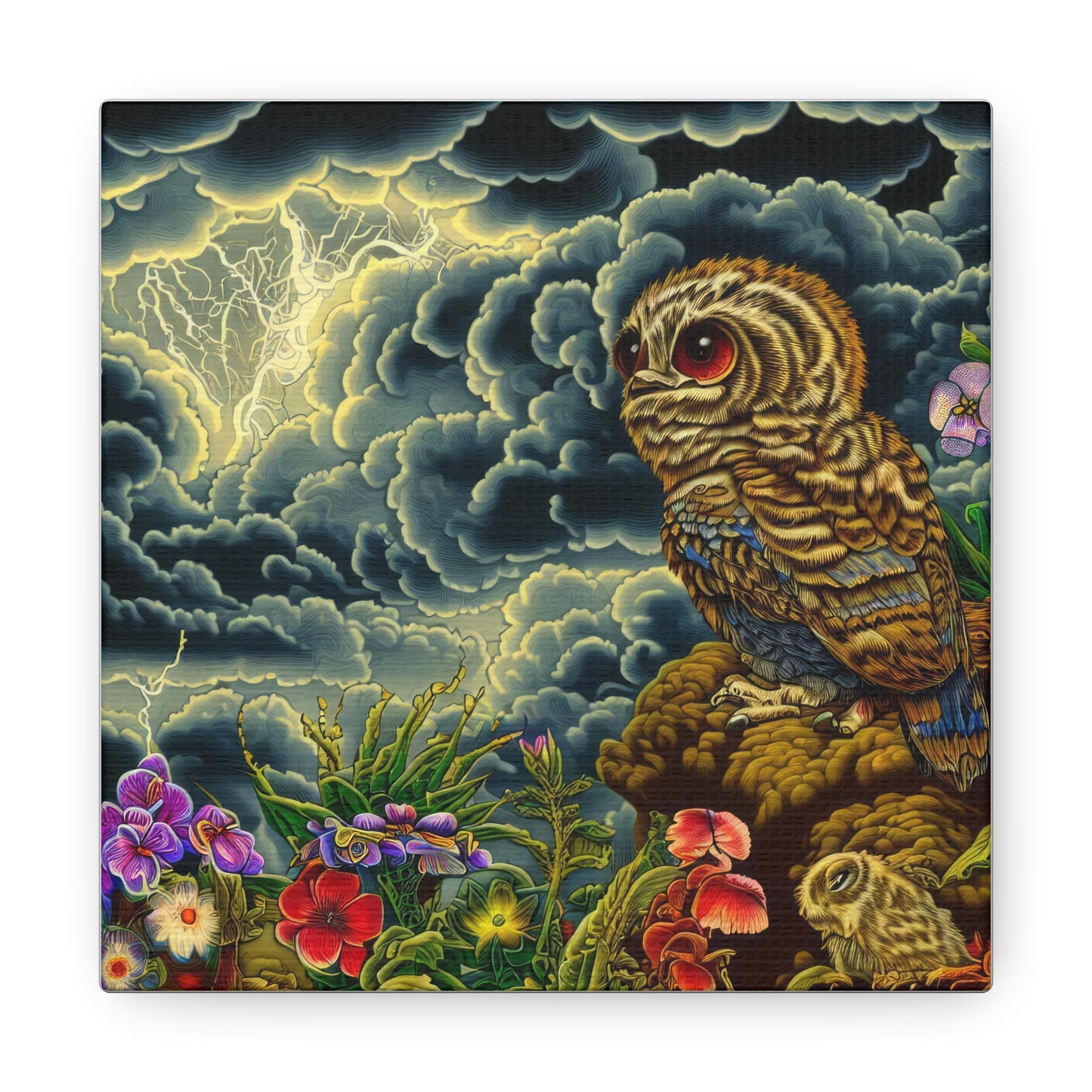 Illinois Owl - Canvas Wall Art