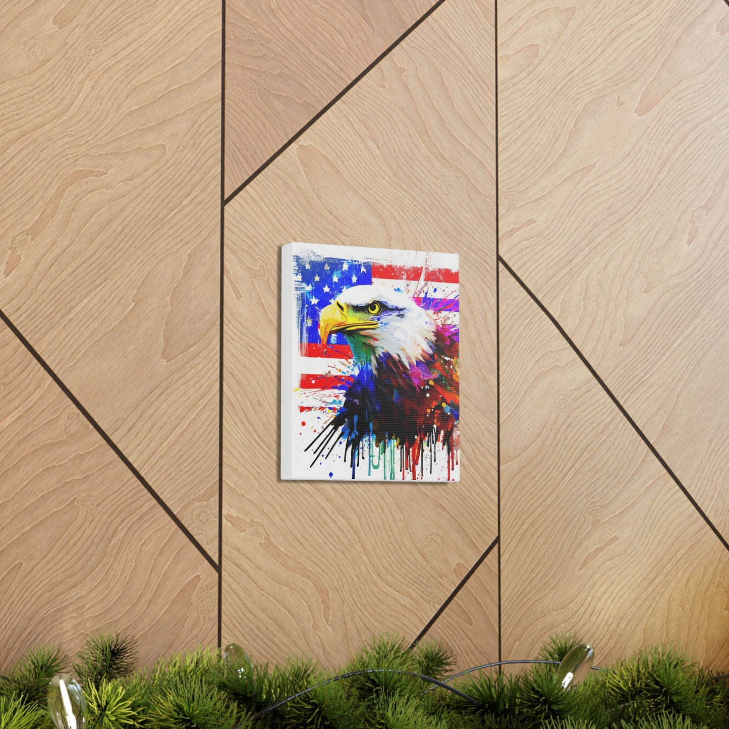 American Eagle Flag  - Canvas Wall Art