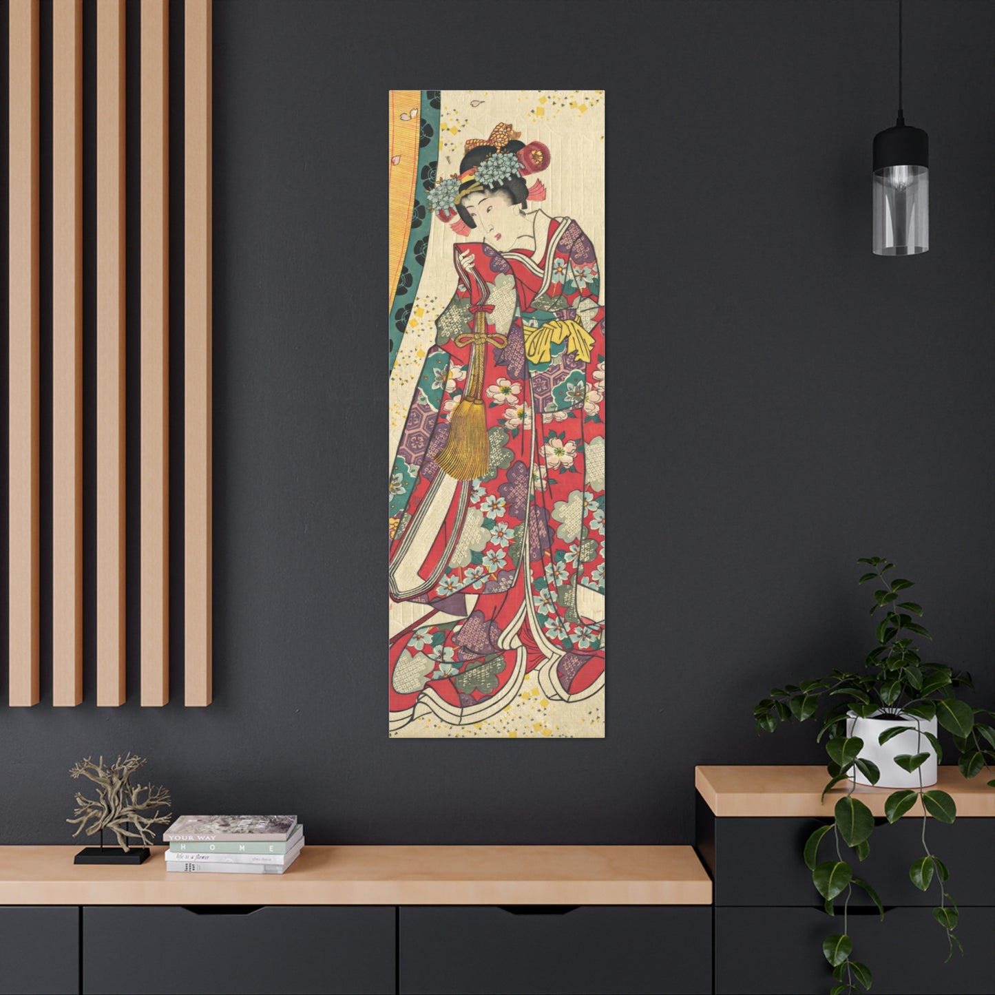 Utagawa Kunisada - Parody of the Third Princess and Kashiwagi Wall Art