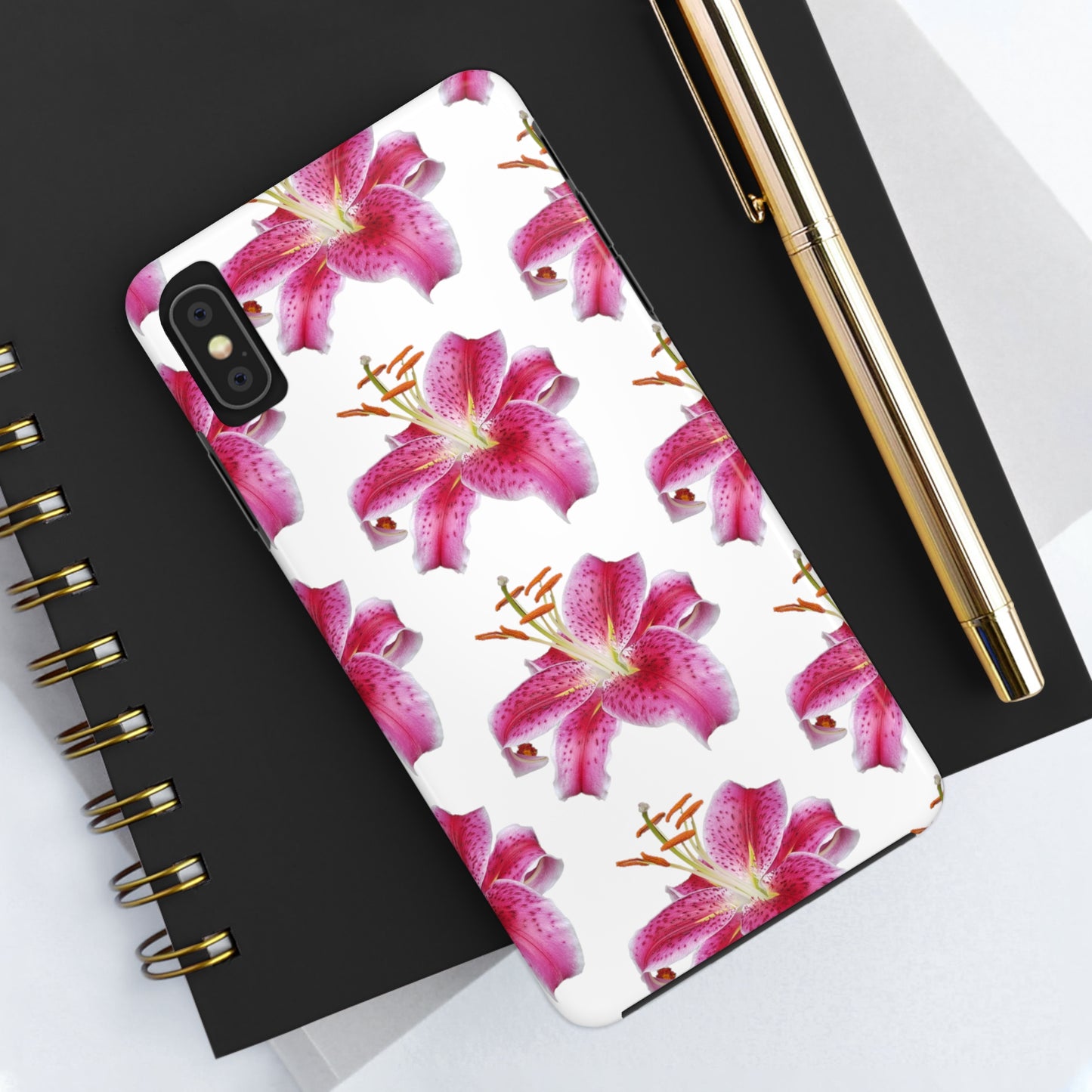 Stargazer Lily White Tough Phone Case