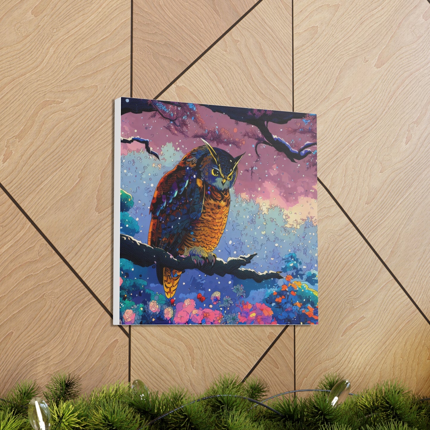 New Mexico Owl  - Canvas Wall Art