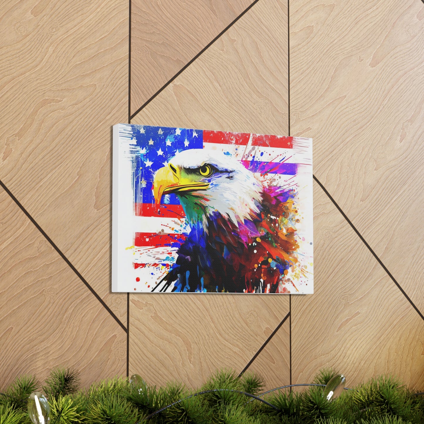 American Eagle Flag  - Canvas Wall Art