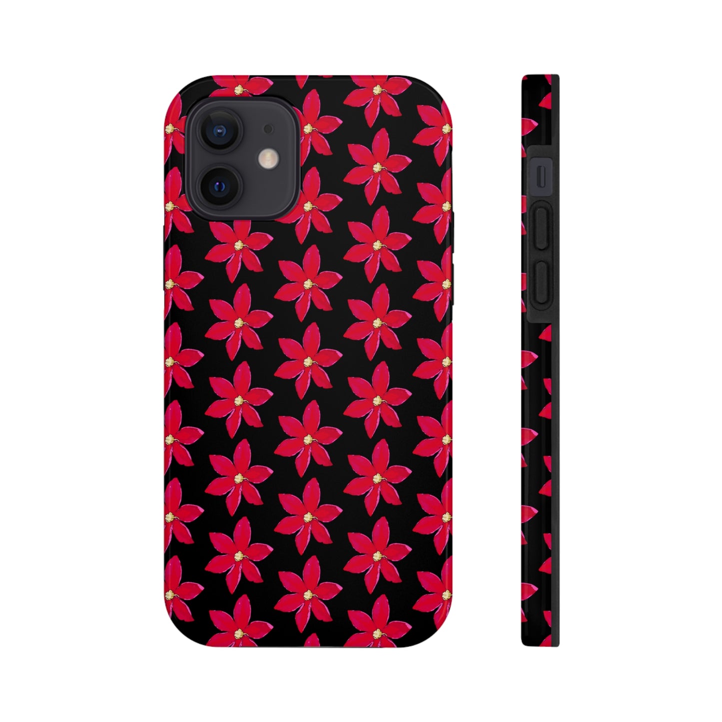 Regency Clematis Black Tough Phone Case