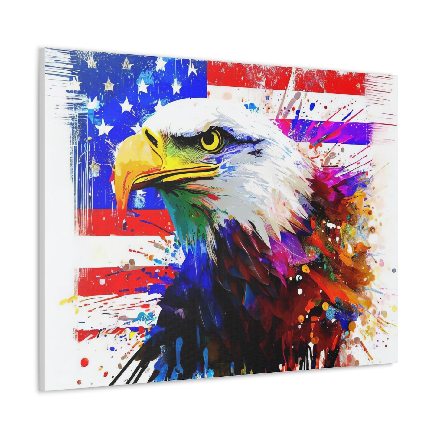 American Eagle Flag  - Canvas Wall Art