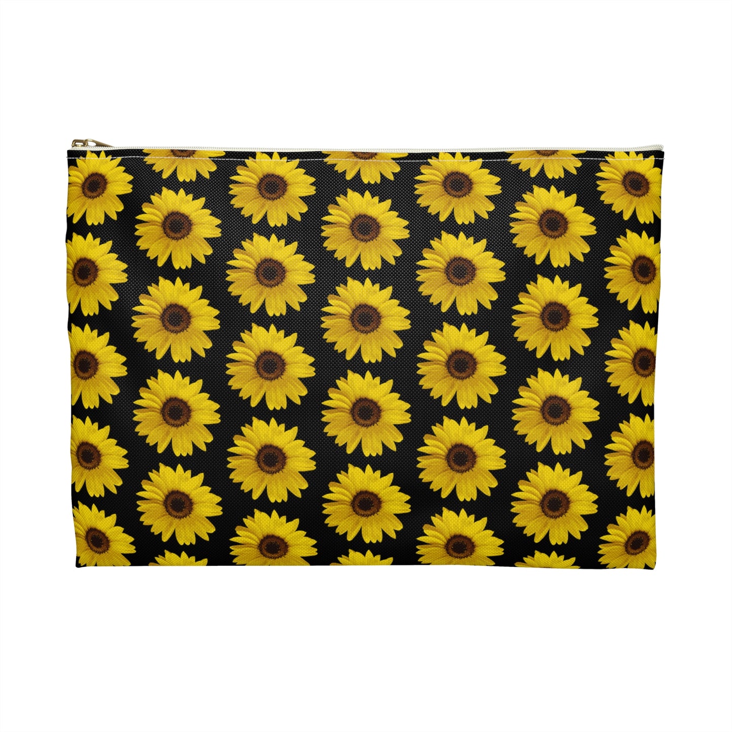 Sunflower Black Accessory Pouch