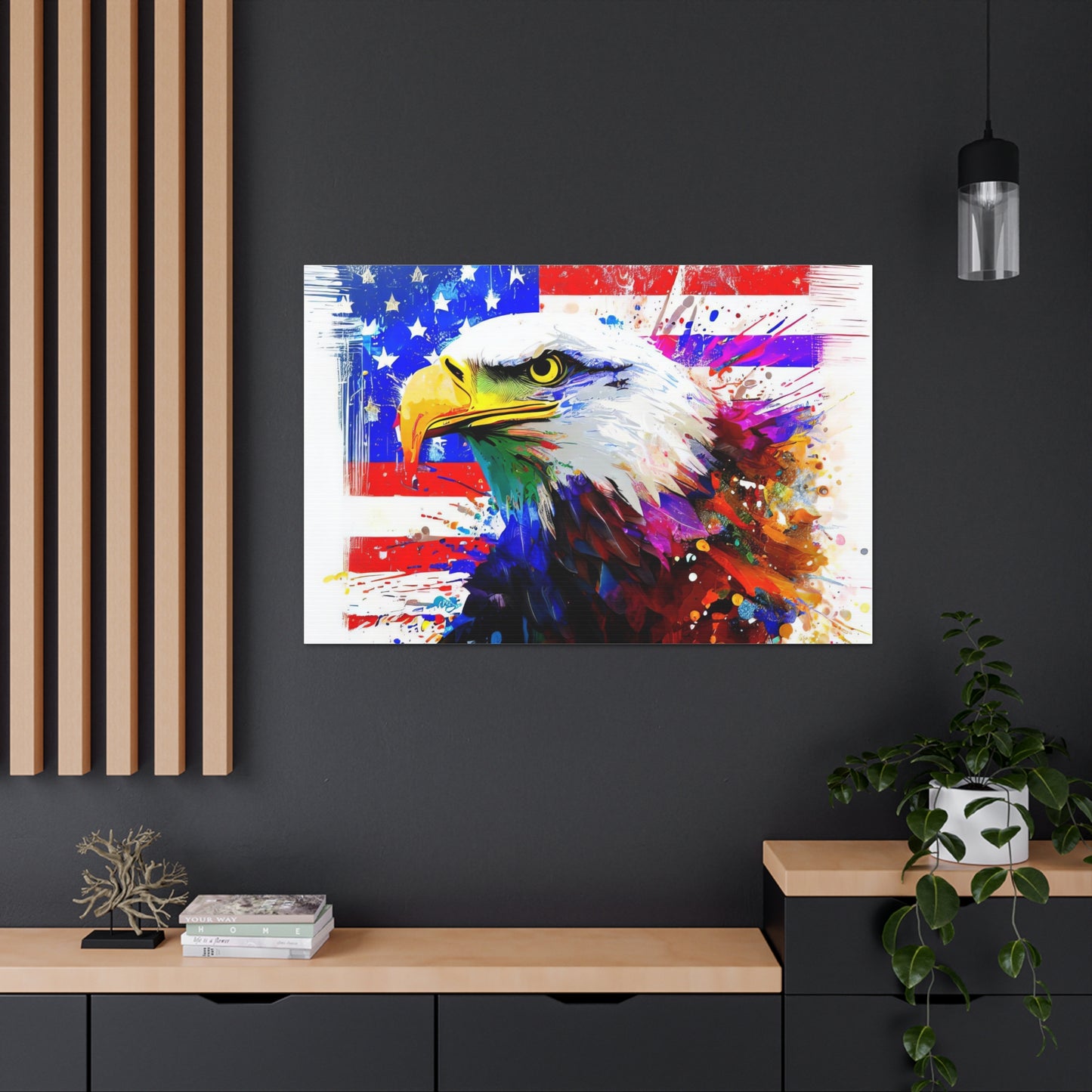 American Eagle Flag  - Canvas Wall Art