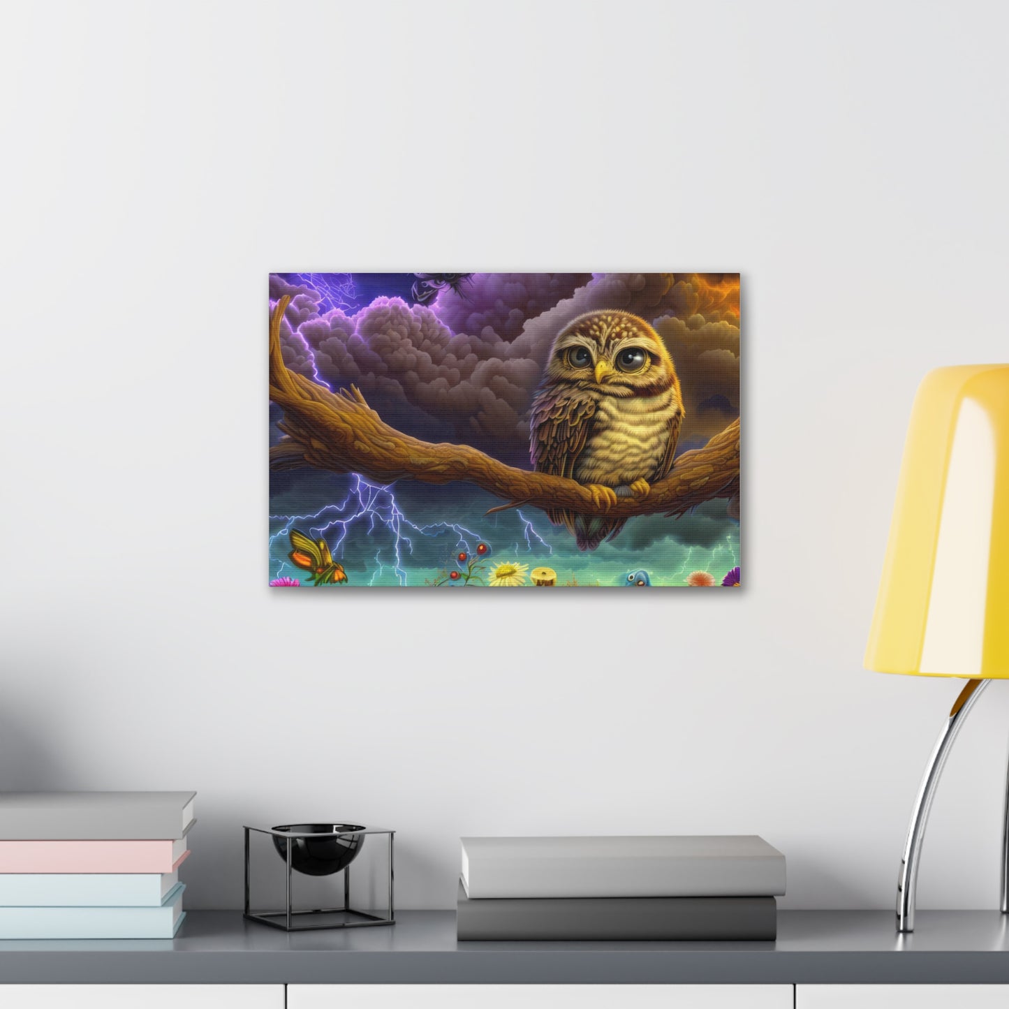 West Virginia Owl - Canvas Wall Art